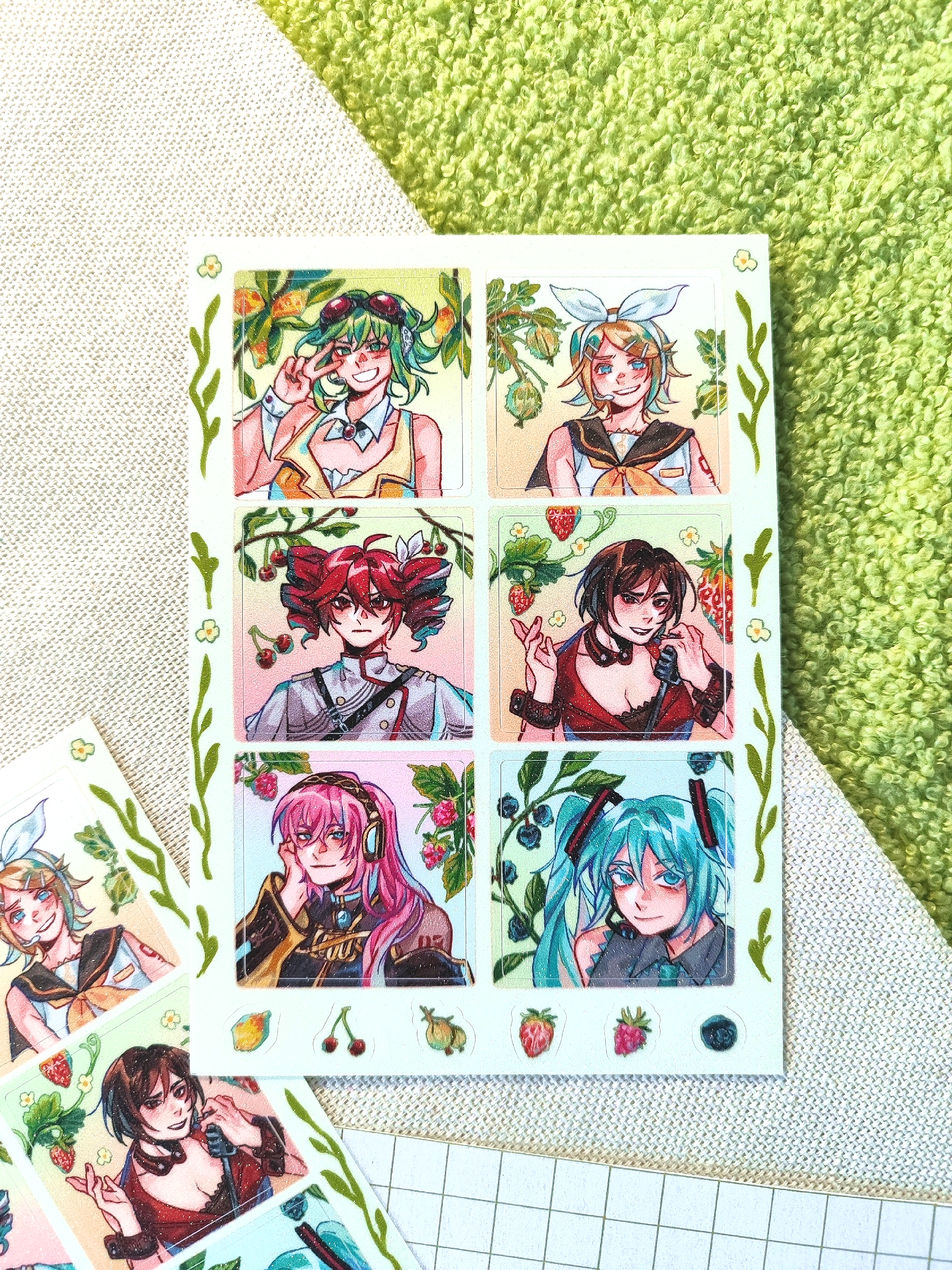 Стикеры Вокалоиды.Ягоды