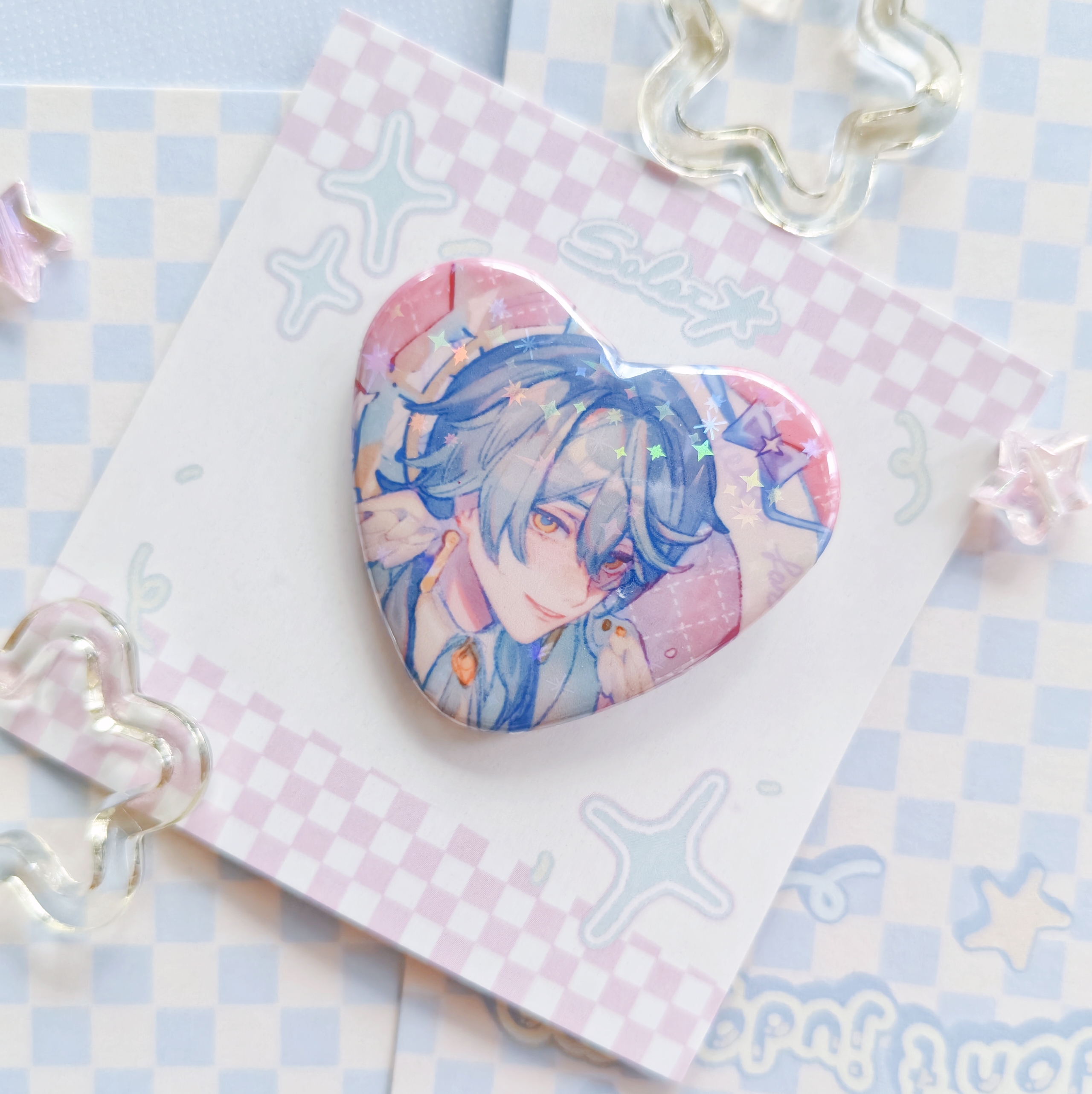 Значок Сандей розовый