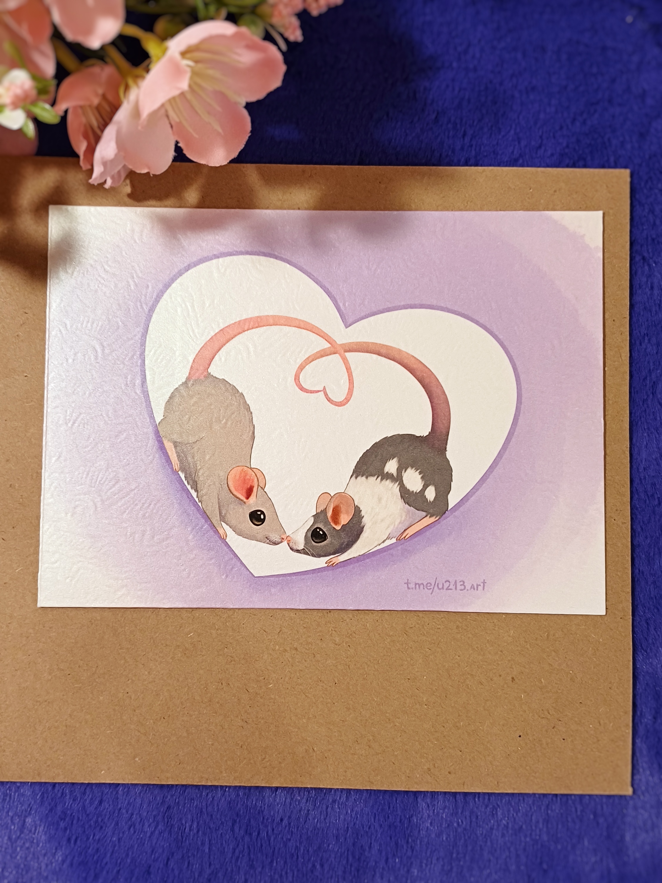 Открытка "крыски"