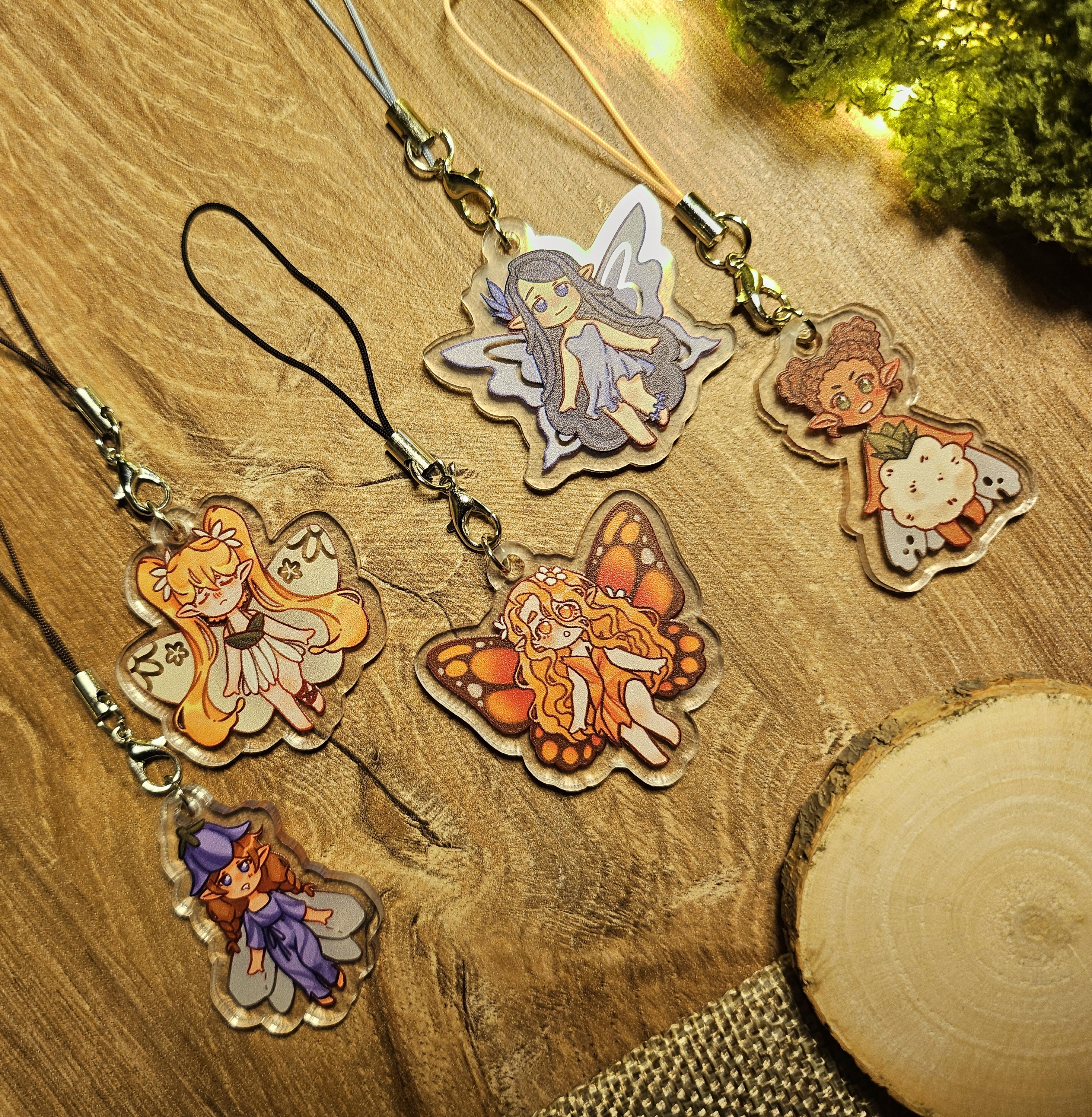 Брелоковая гача "Феи" 4см