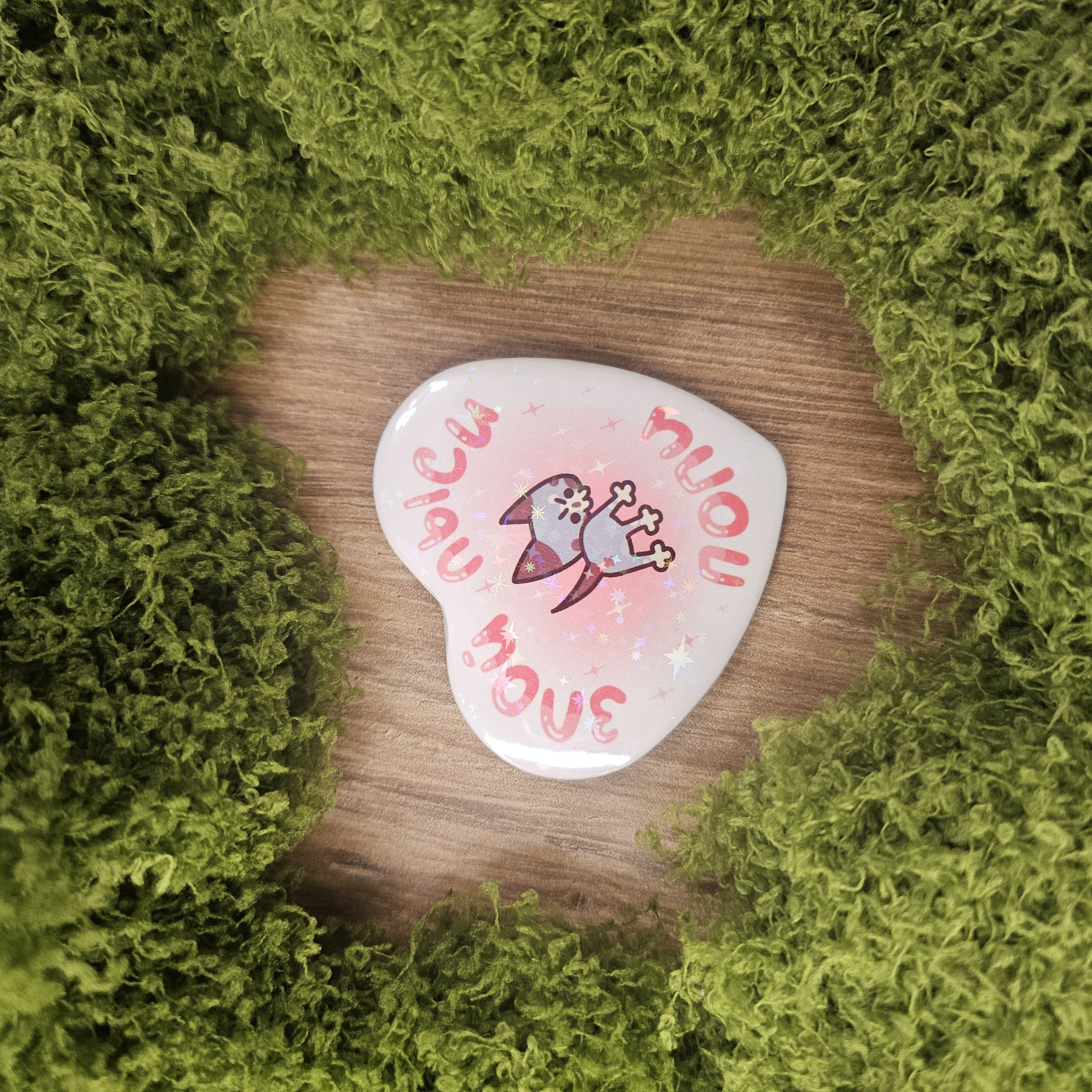 Значок Злой лыси попи сердце