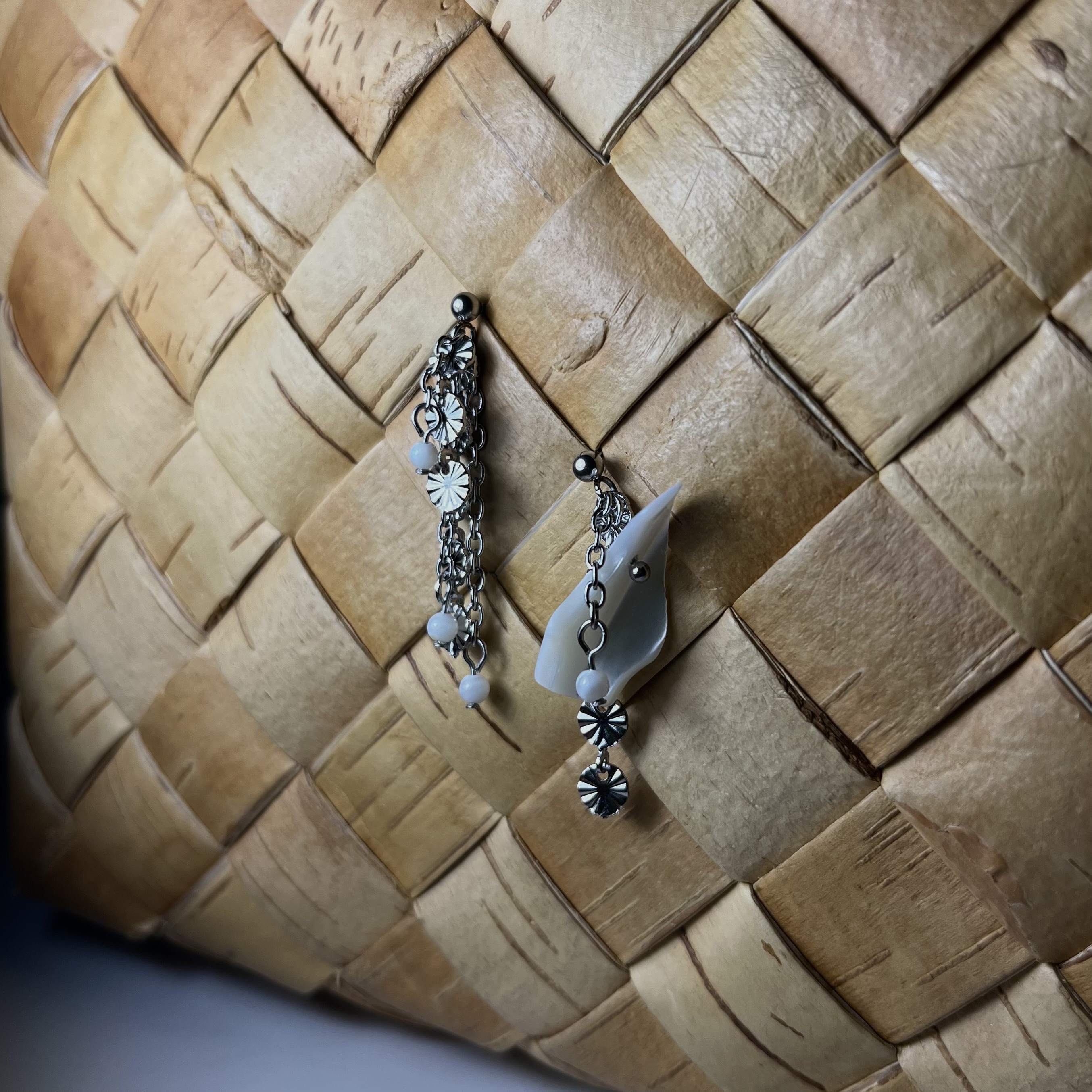 Серьги-гвоздики «Айсберг»