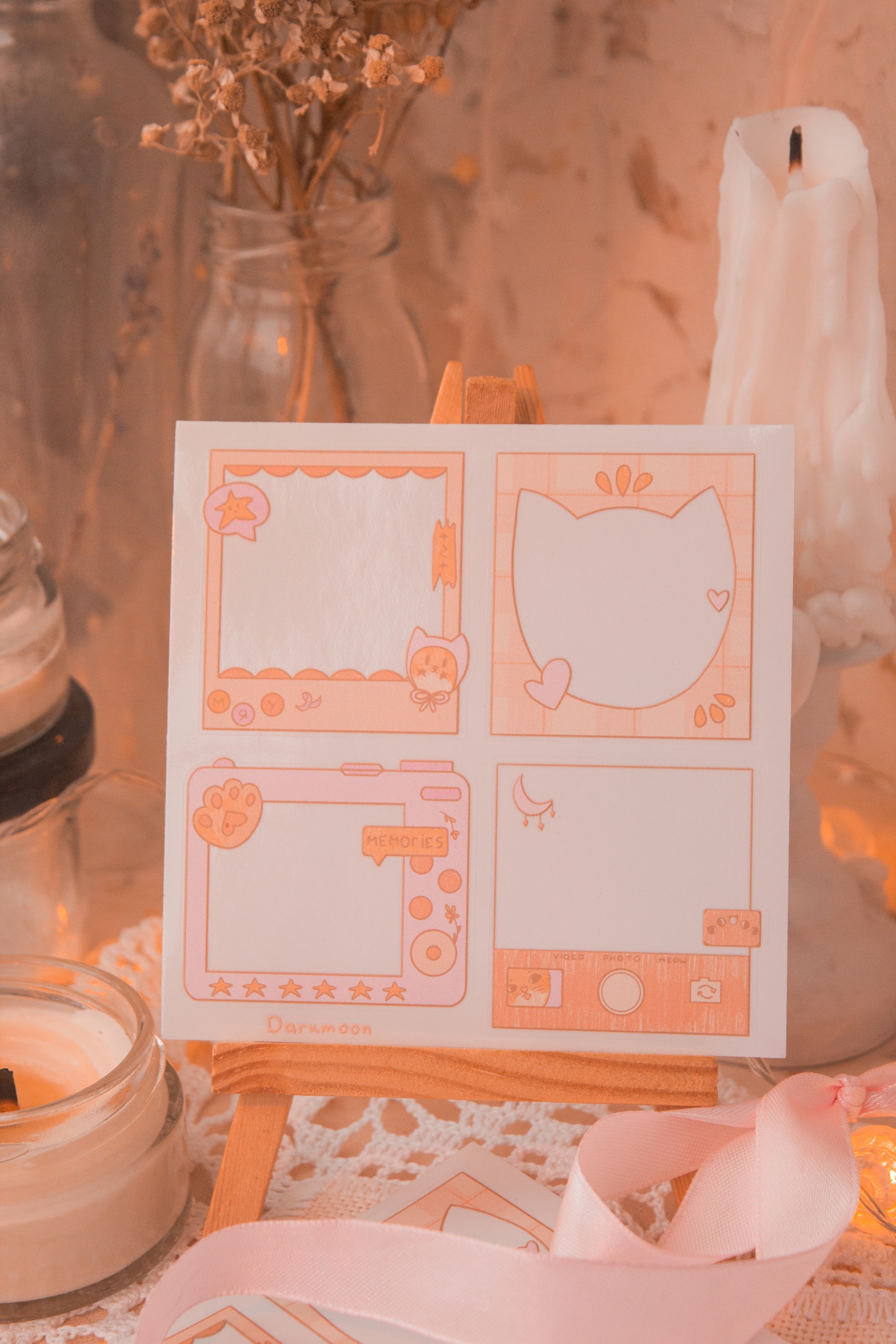 Стикерпак прозрачный «фоторамки»