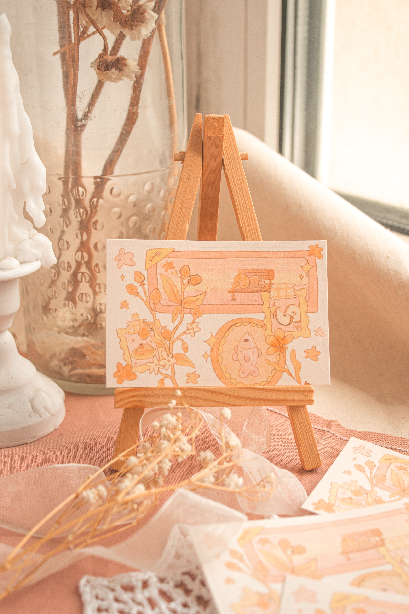 Наклейка на карту «тёплый вечер»