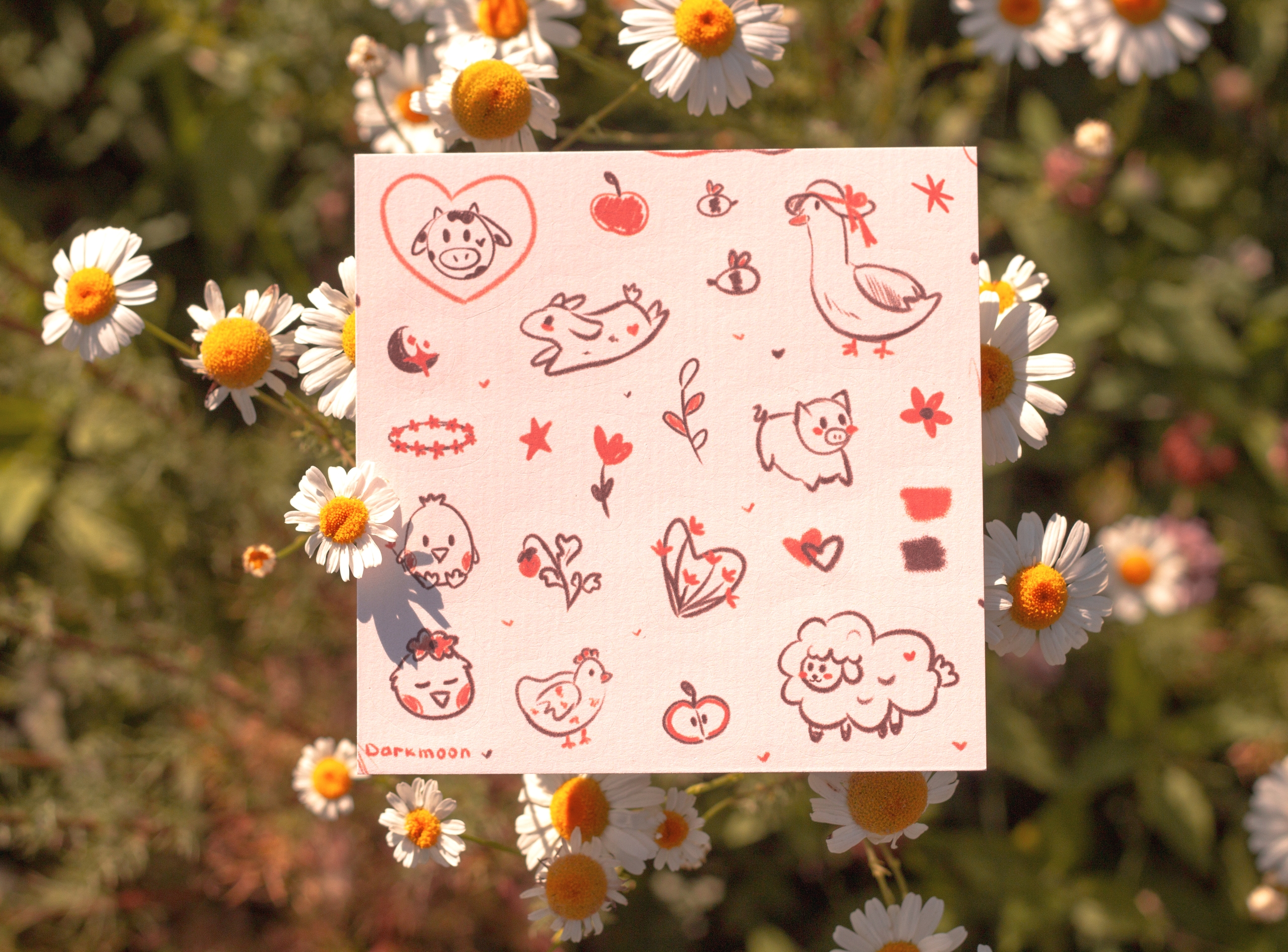 Стикерпак «деревенские скетчи»