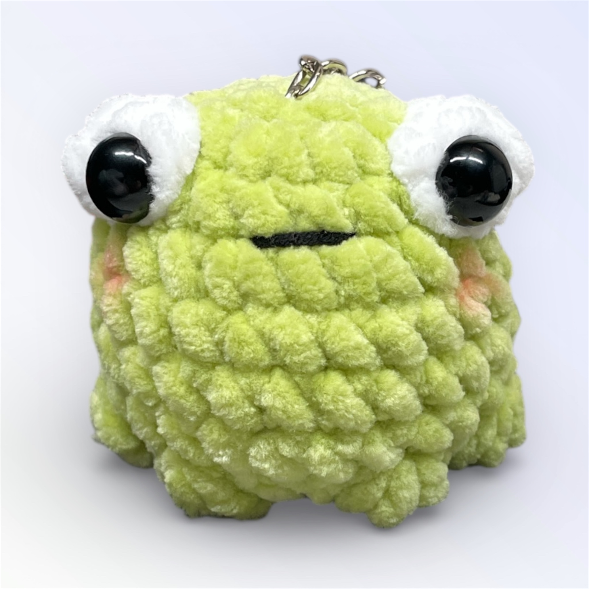 Брелок "Пучеглаз зеленый недовольный"