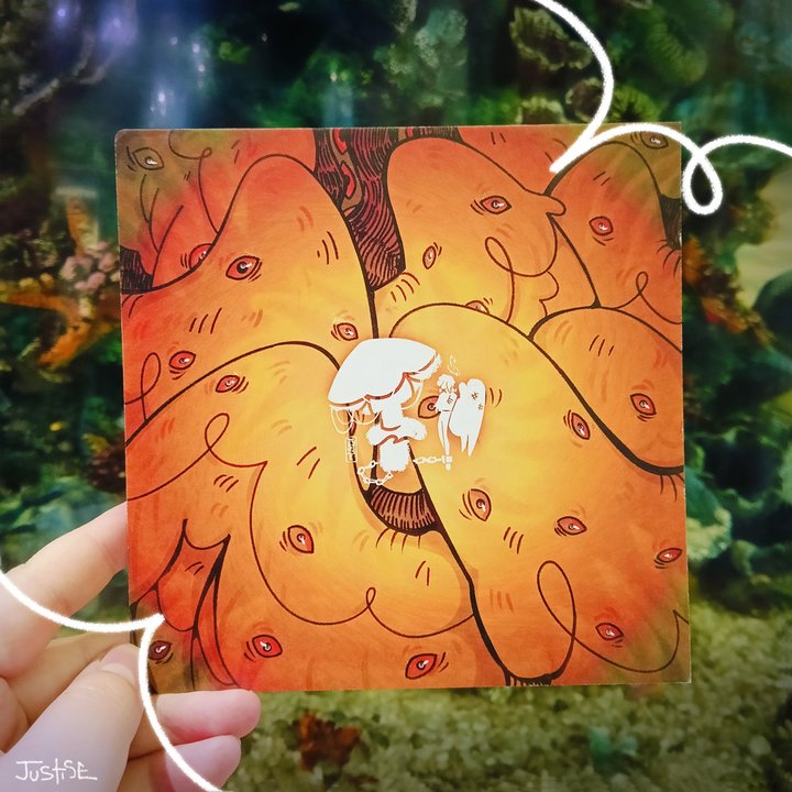 Открытка квадрат Ангел-потеряшка