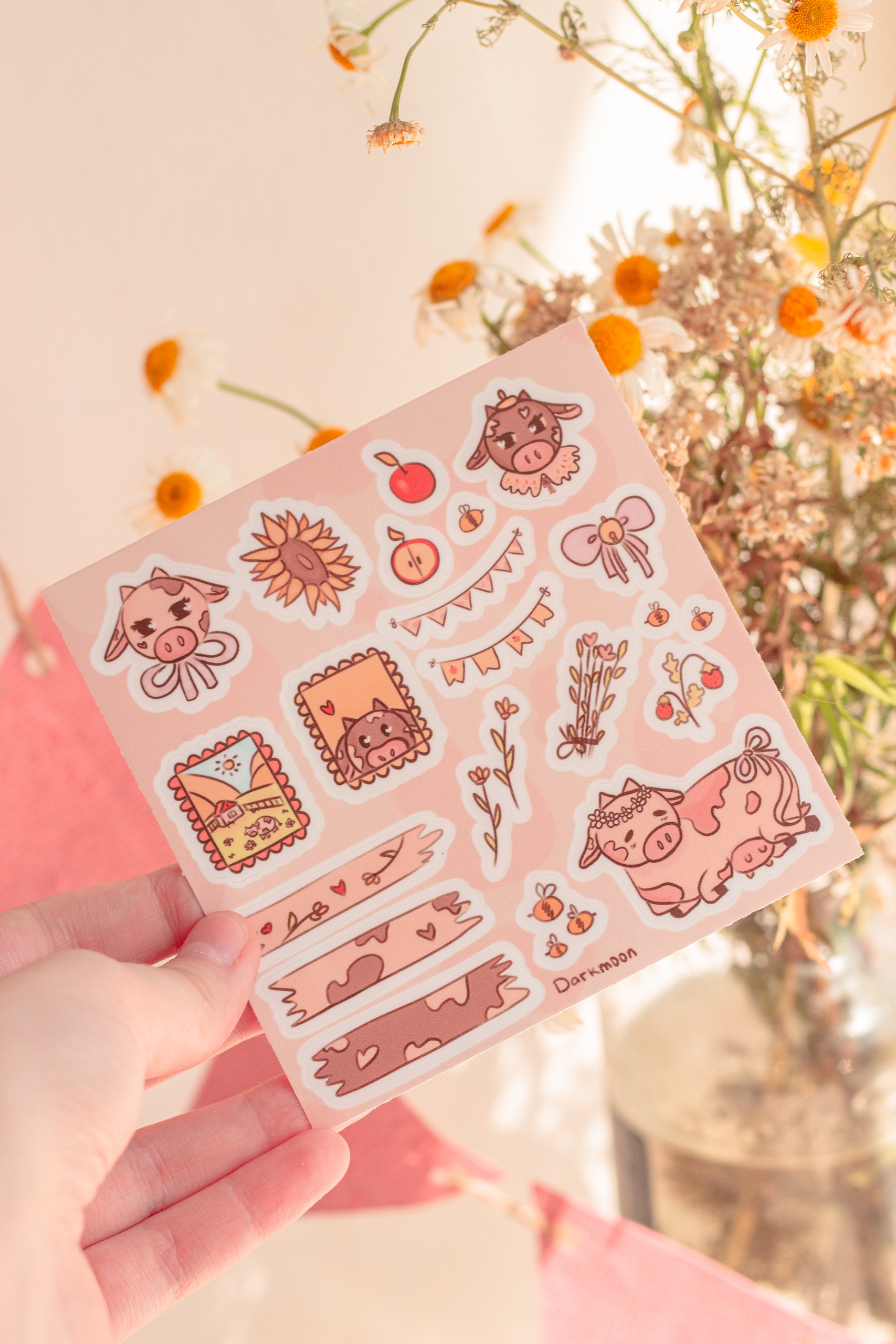 Стикерпак «коровки»