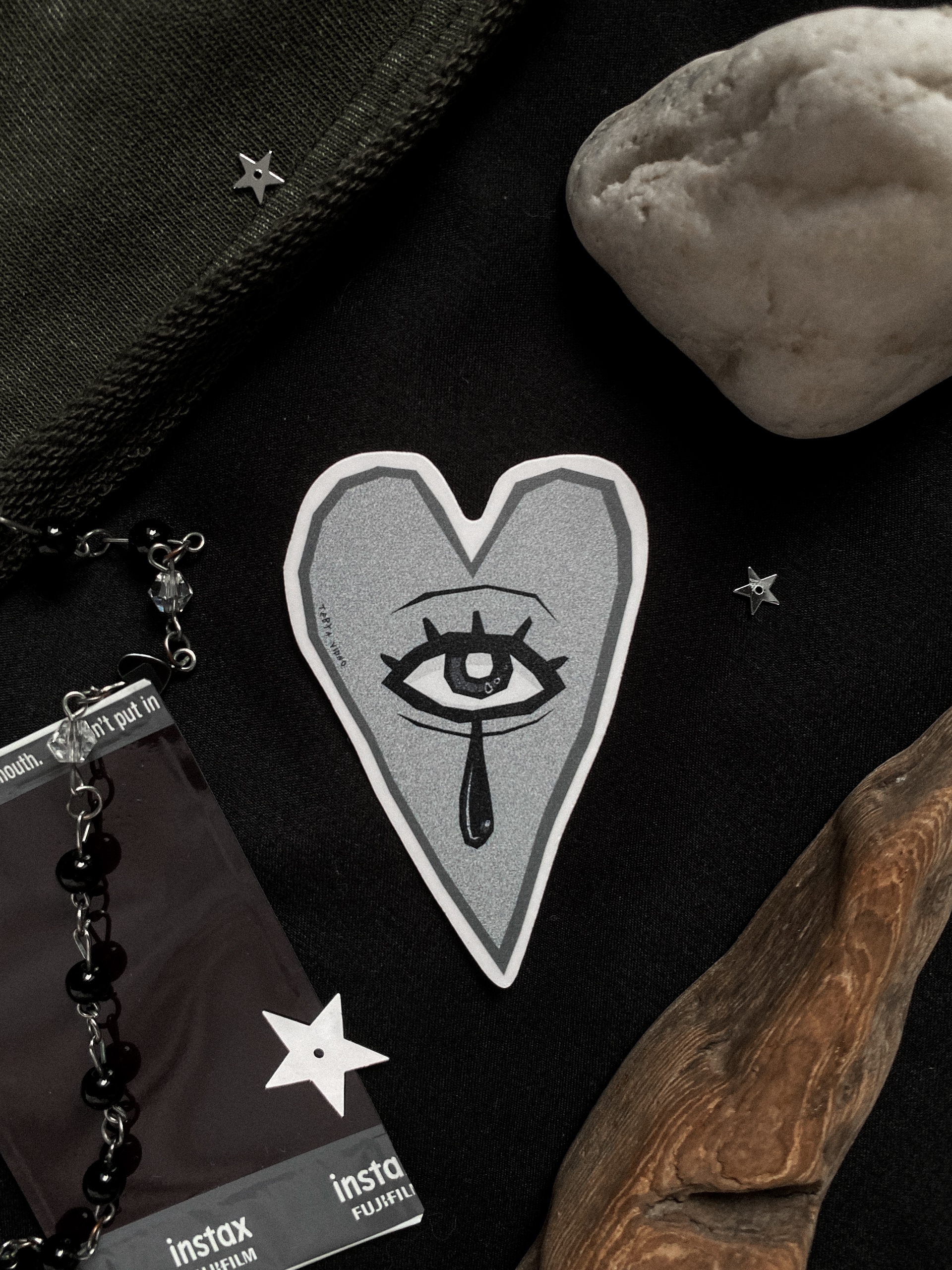 соло-стикер | сердце (пленка)