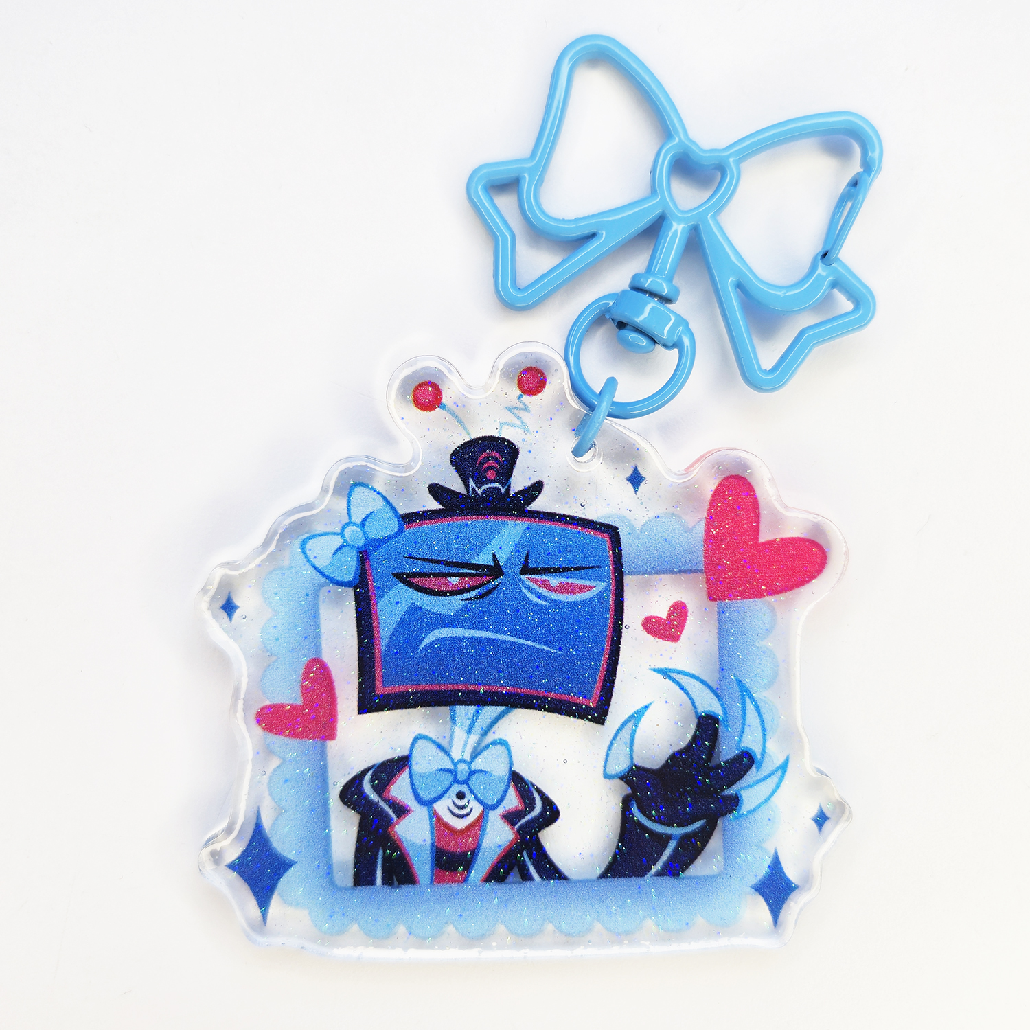 Брелок Вокс УФ смола с блёстками