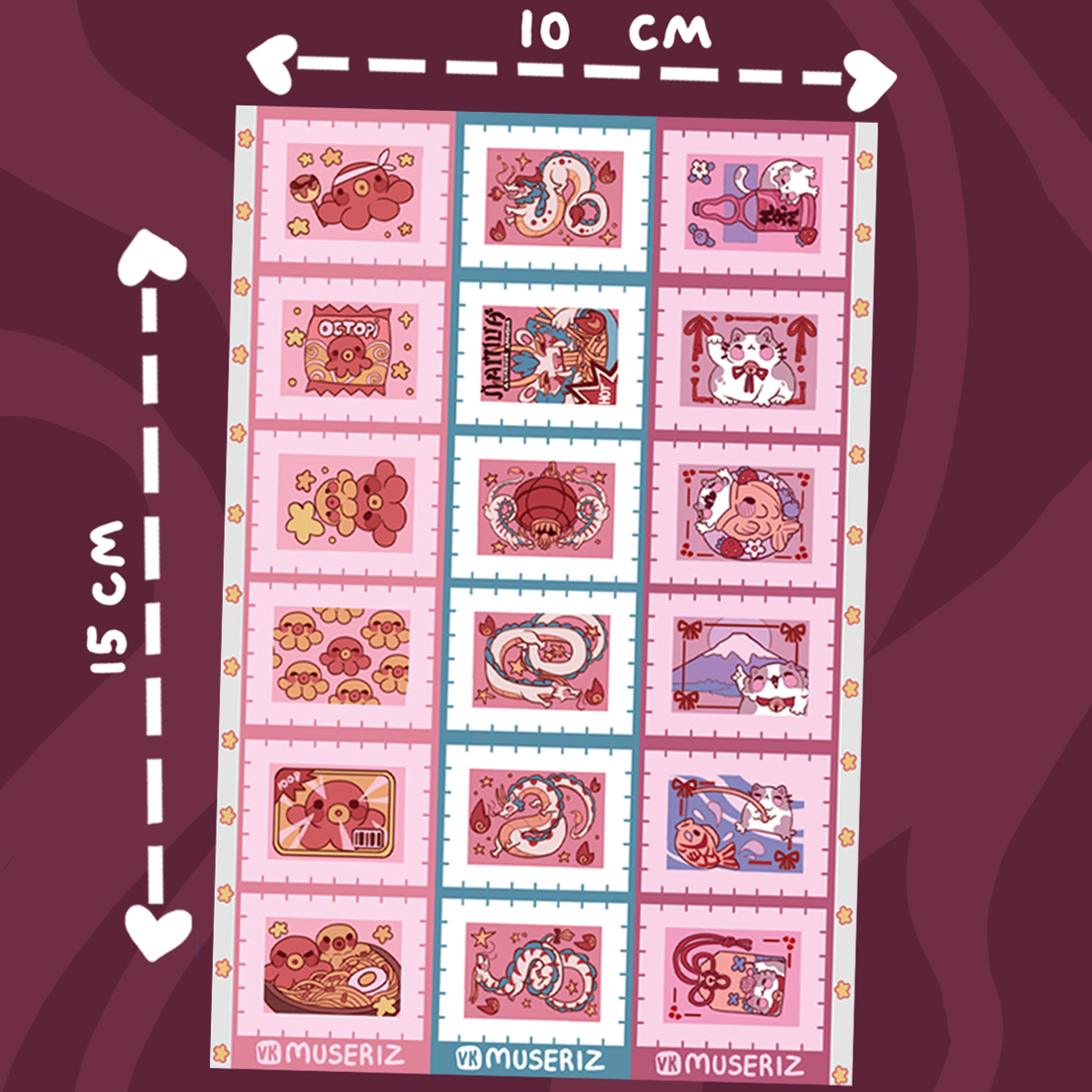 Стикер-марки «Набор Азия»