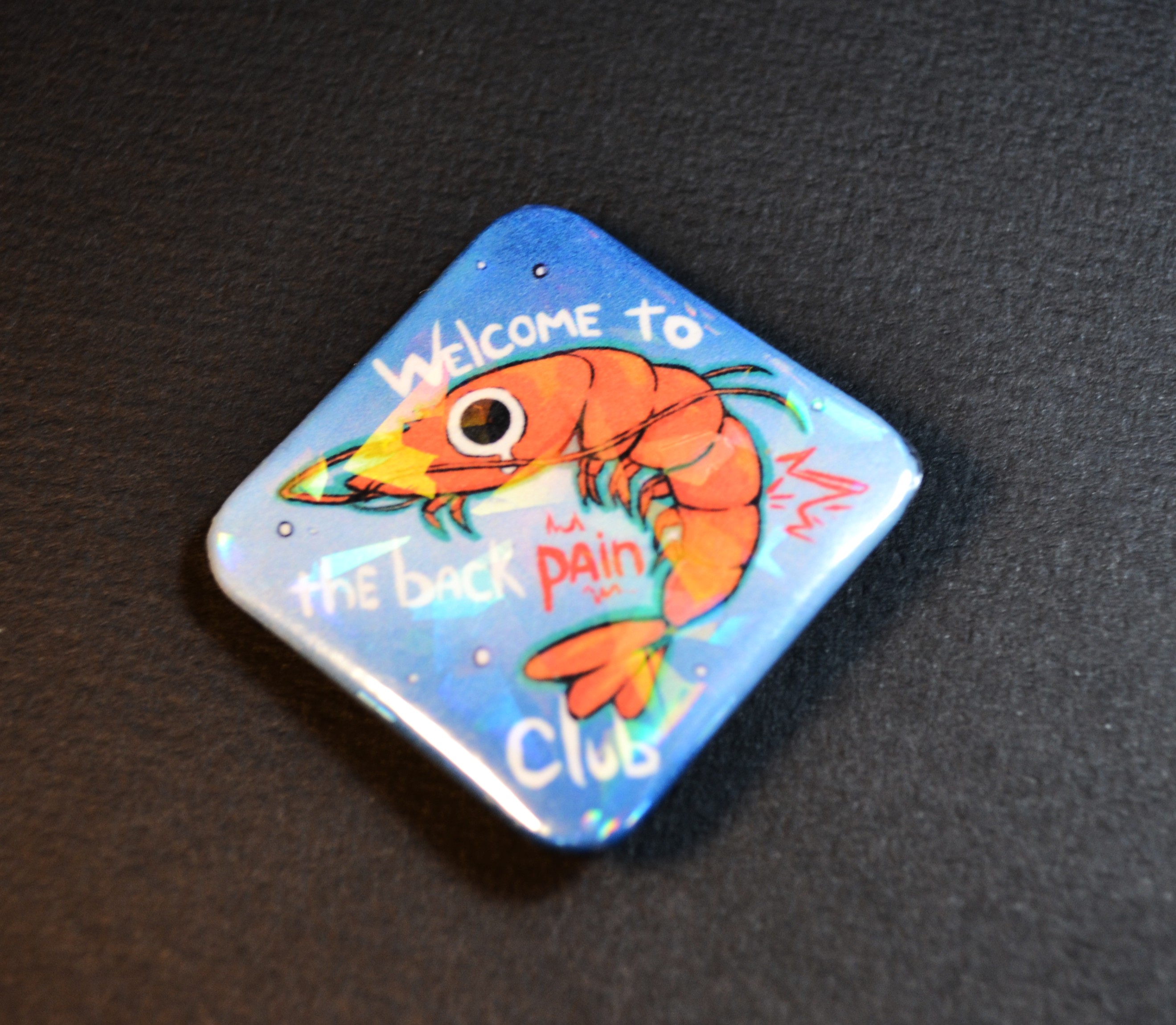 Значок квадратный 37х37 "Добро пожаловать в клуб"