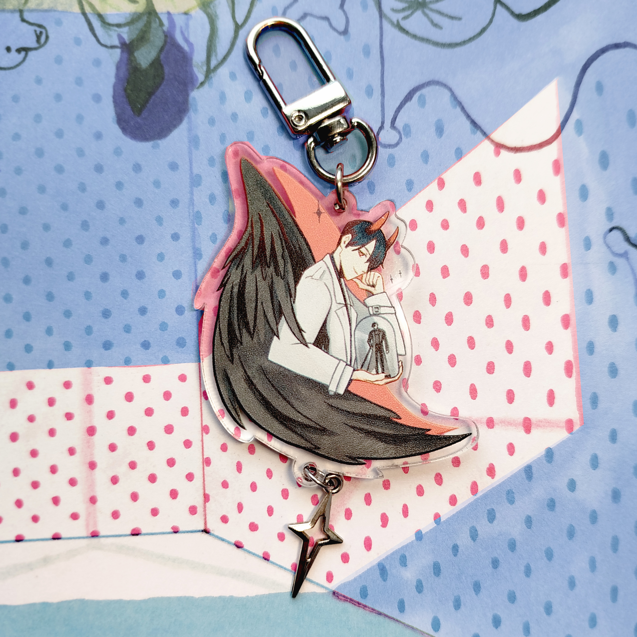 Брелок Докча 6 см с подвеской