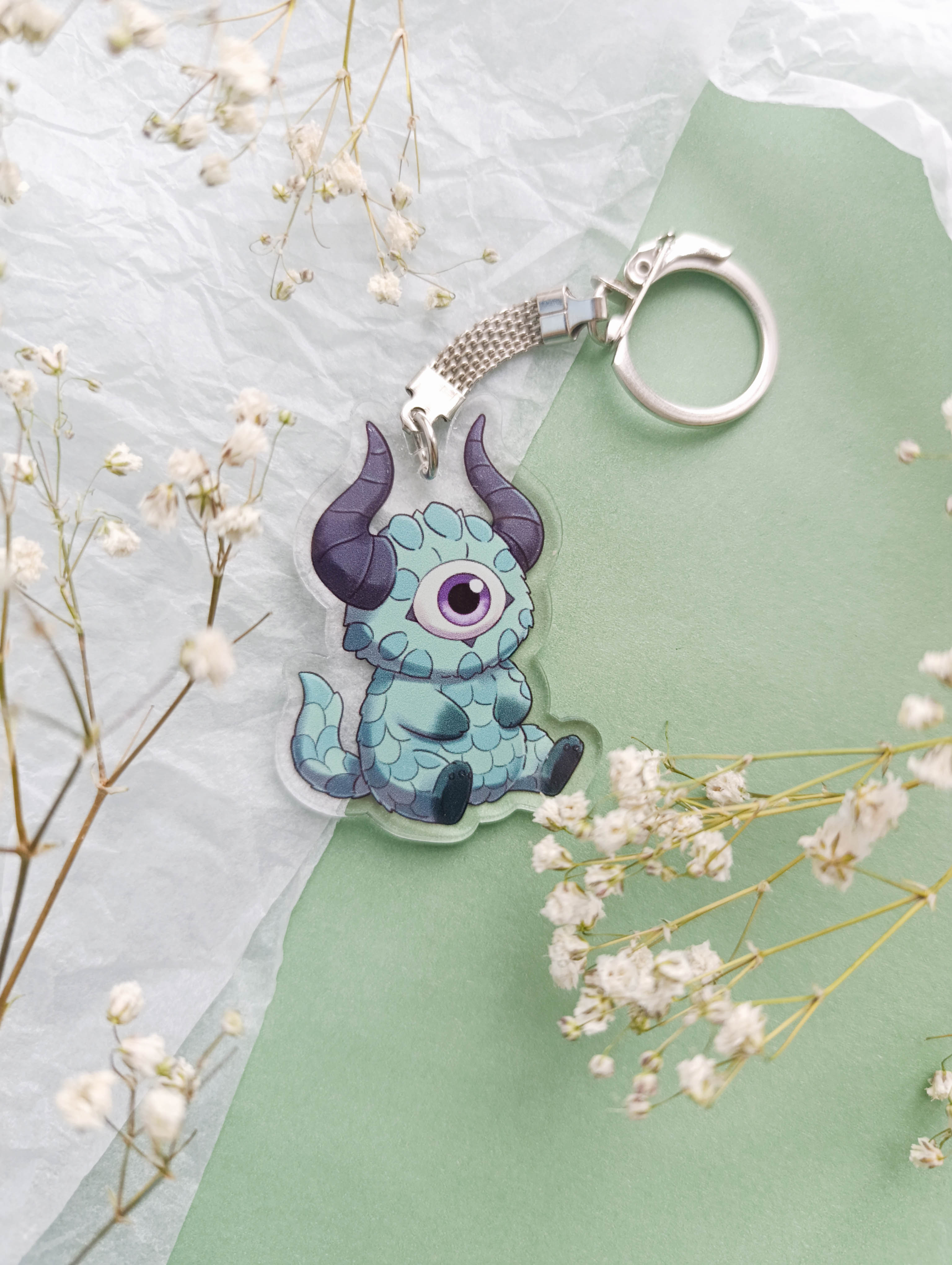 Брелок "Одноглазик с рогами"