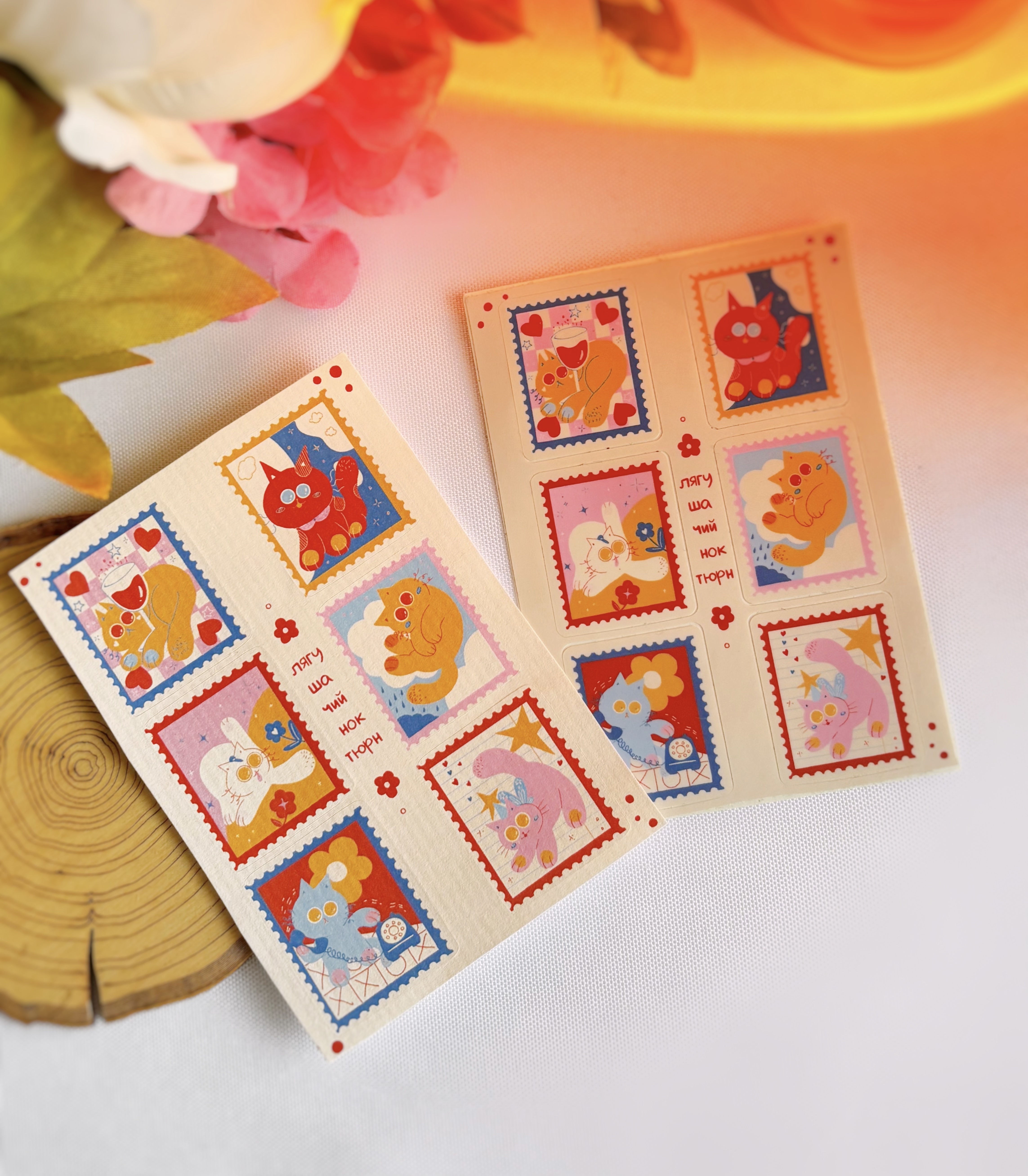 Стикеры "Веселые котята"