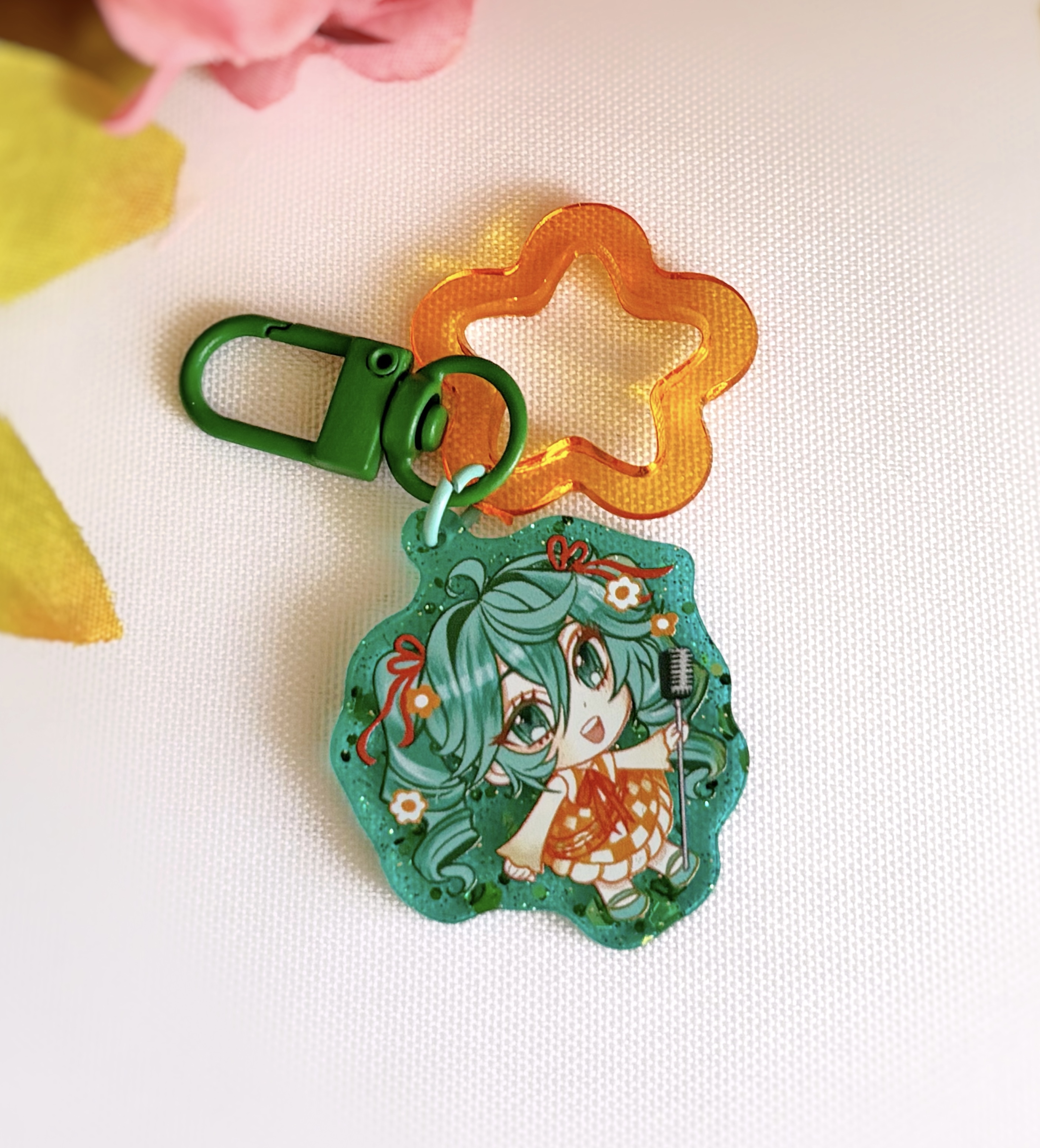 Брелок "Мику зеленый"