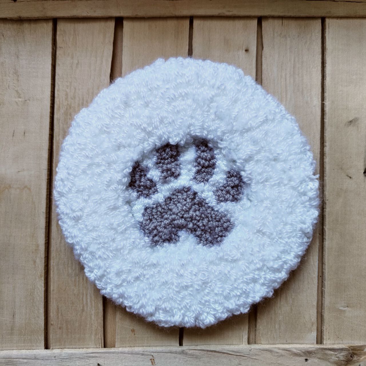 Ковровая подставка “Снежный след”