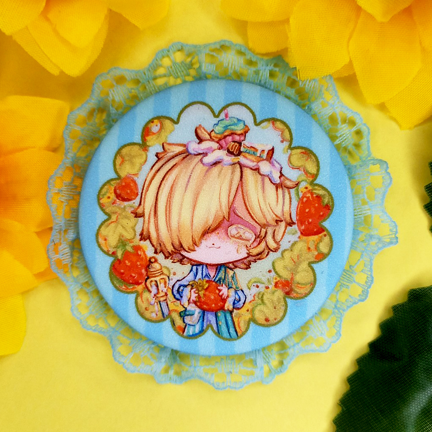 Значок 50 мм сахар Cheese