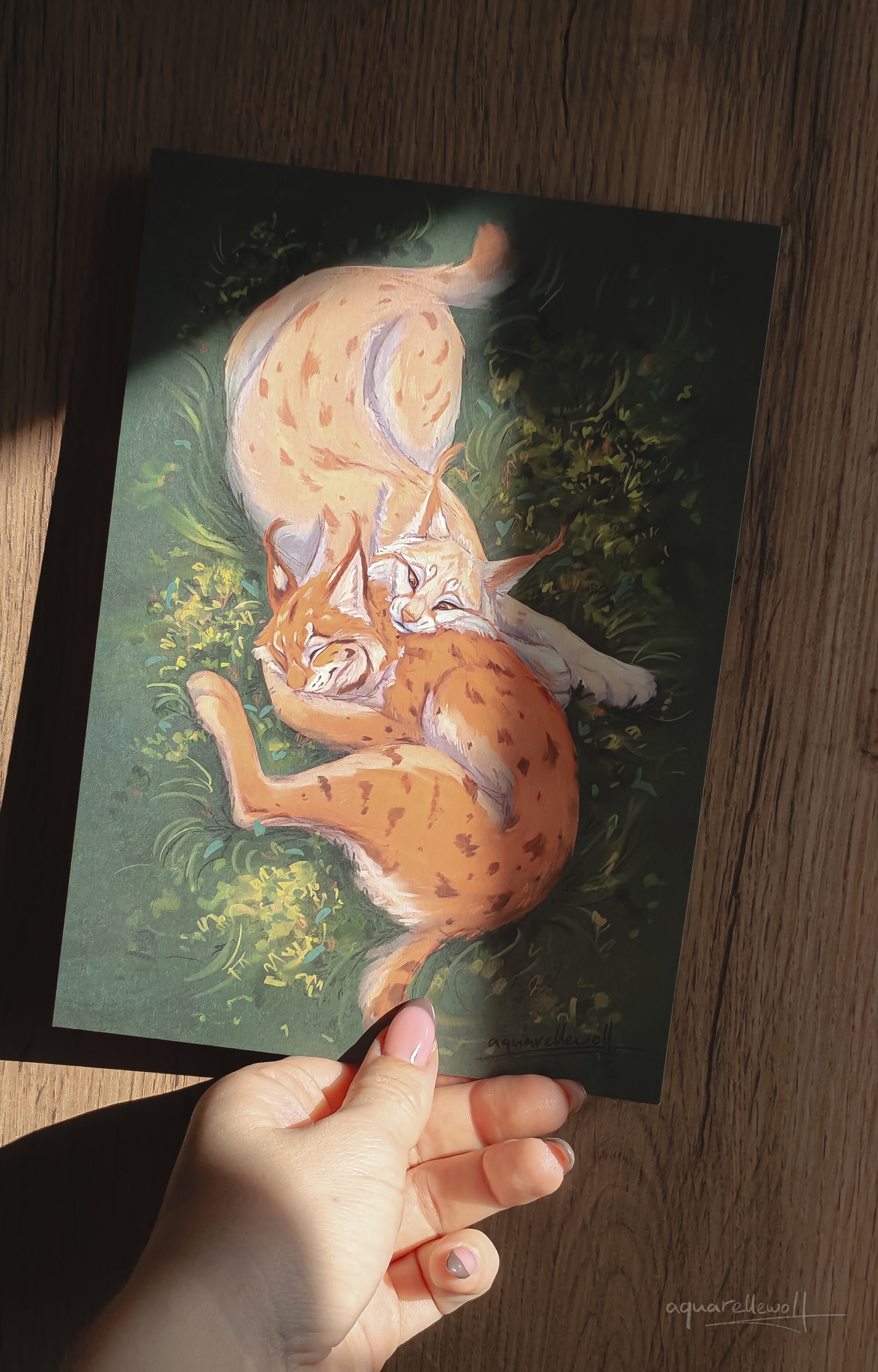 Открытка “Рыси объятья” А5