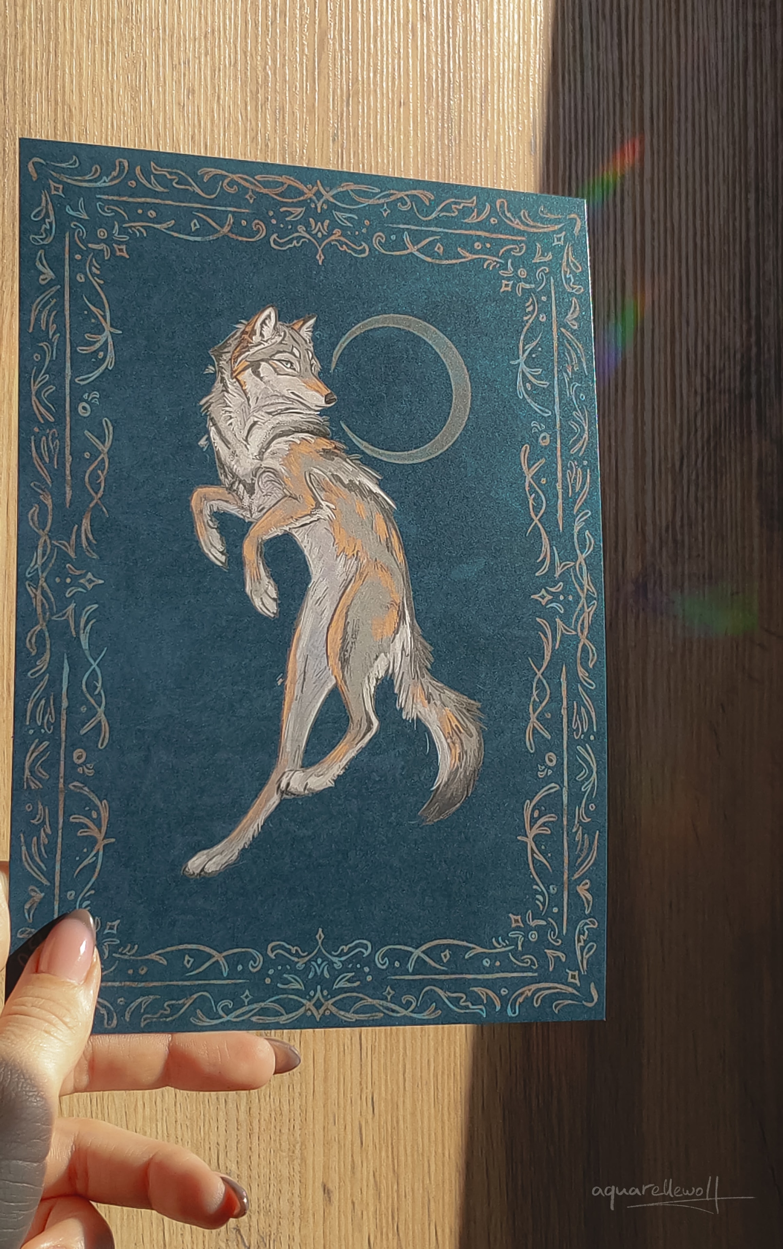 Принт А5 “Волчица”