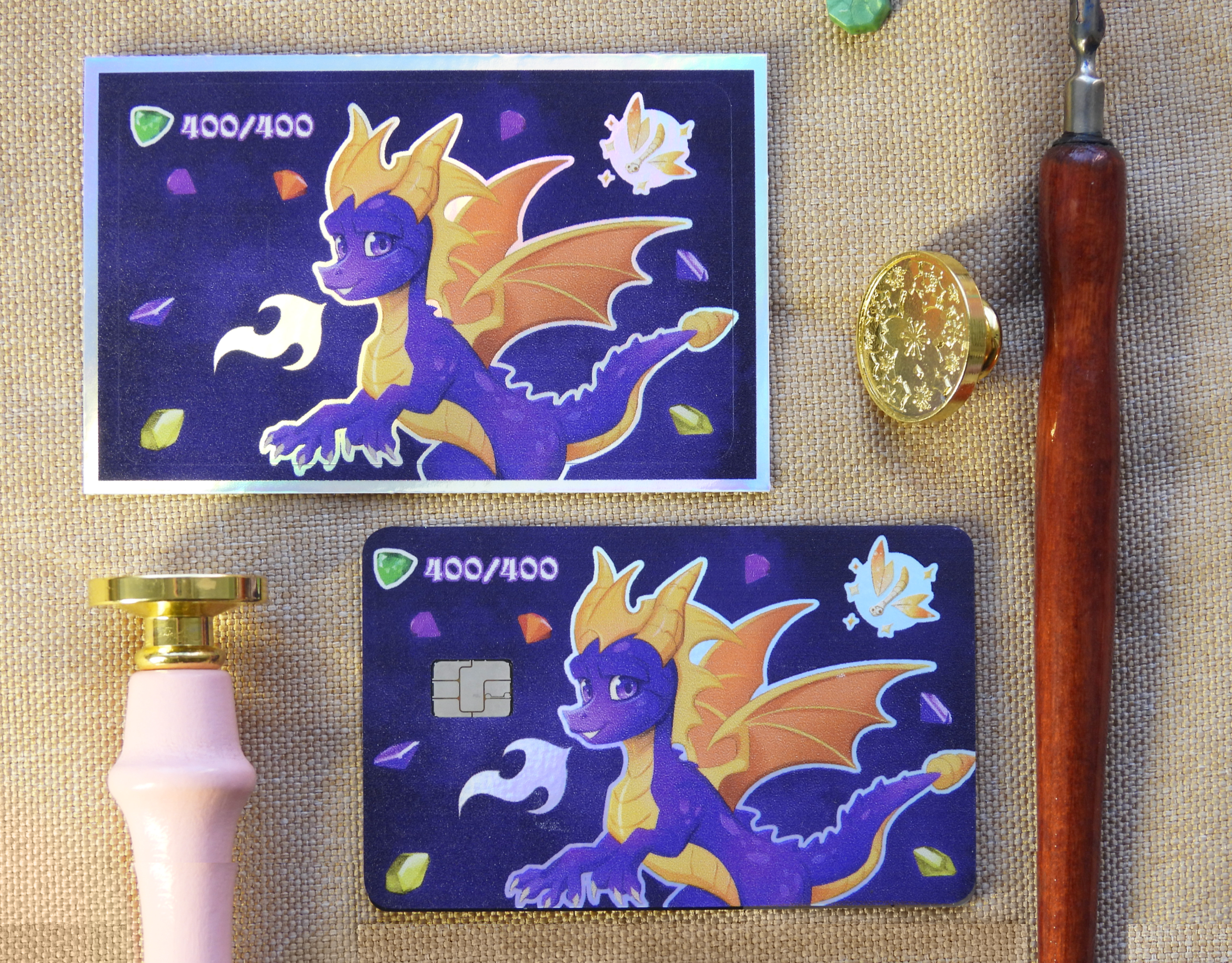 Спайро наклейка на карту