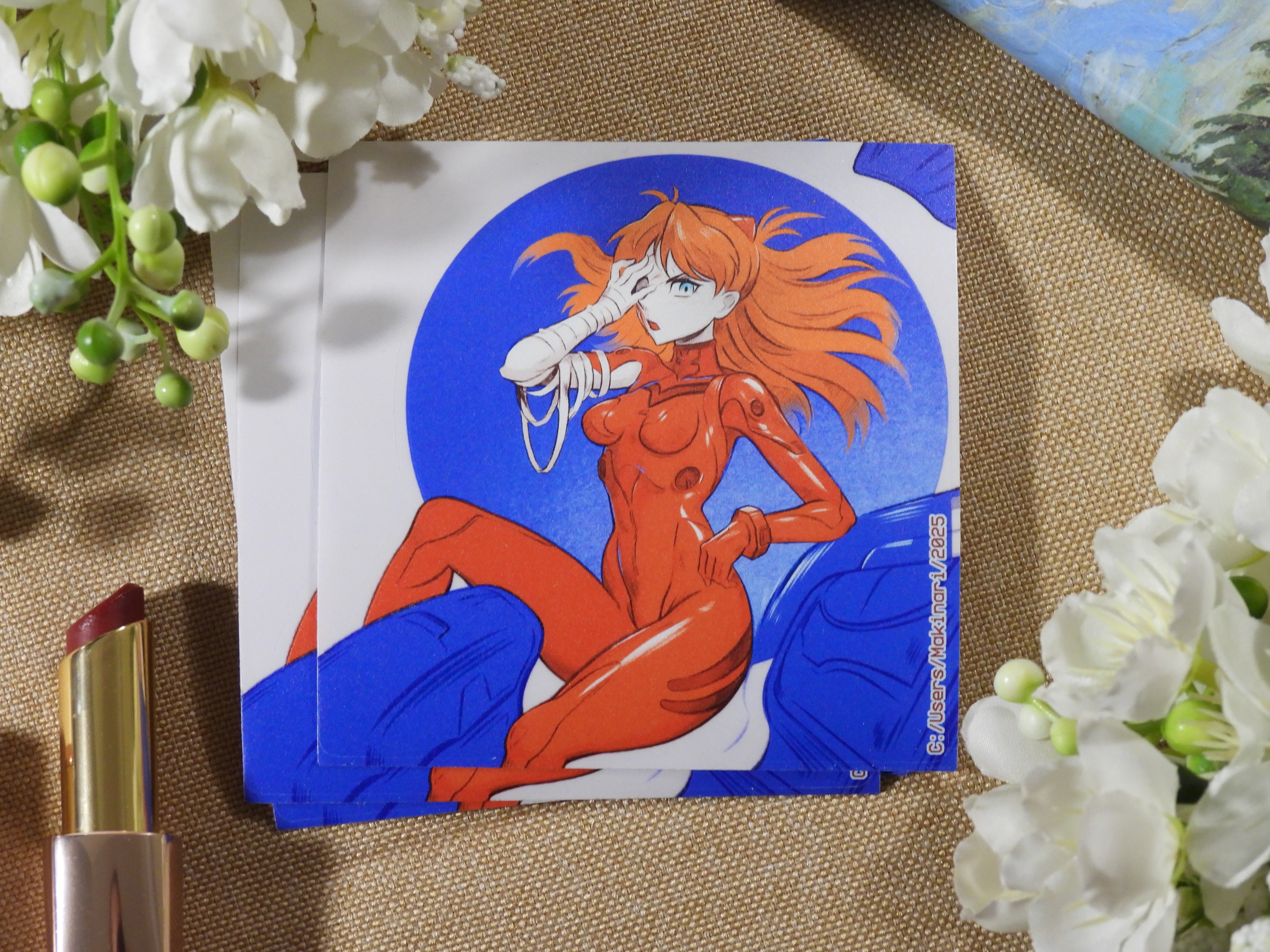 Одиночный стикер "Аска" (прозрачн. Пленка)