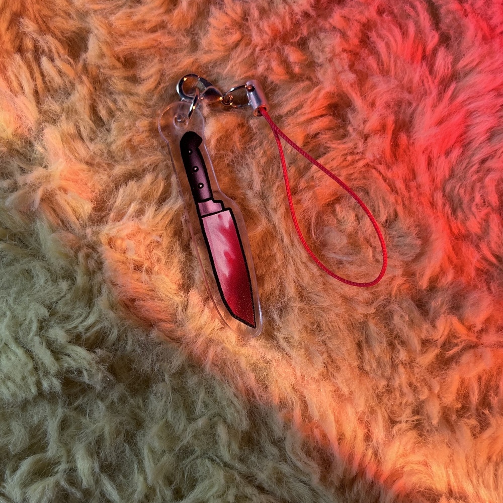 Брелок нож черный