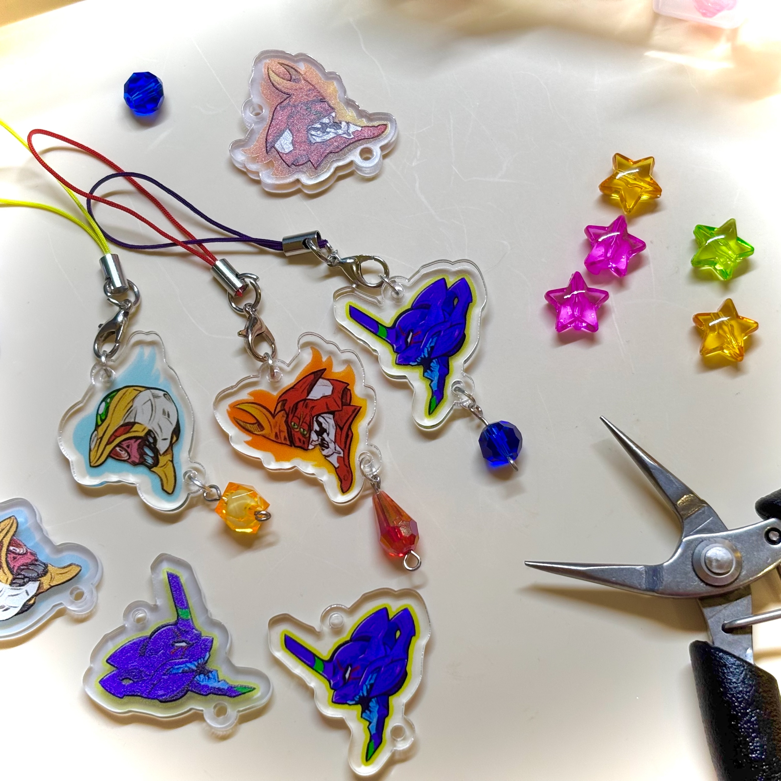 Брелок Евангелион 3см с обвесом