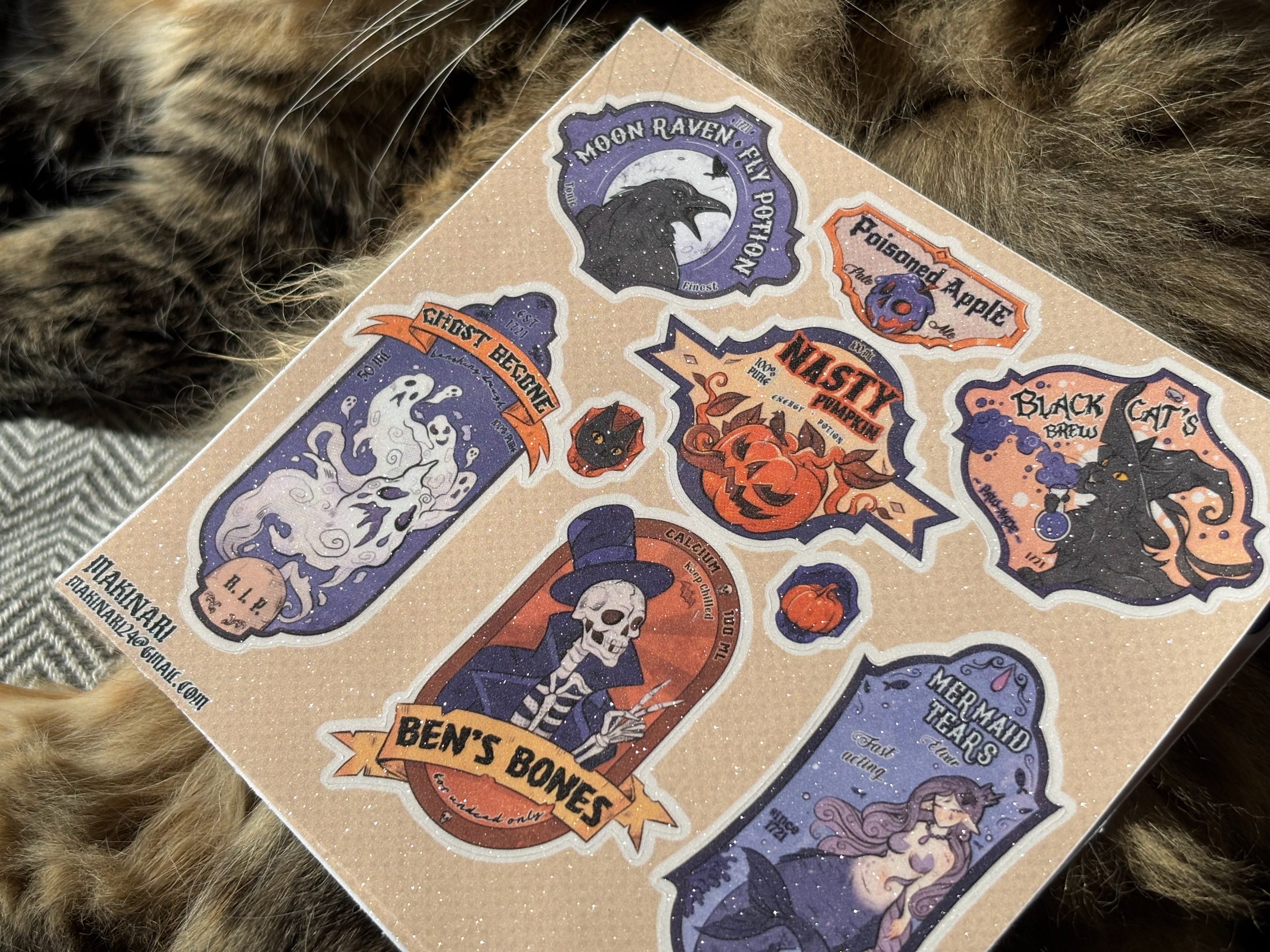 Ку-пак "Хэлоуинские лейблы"