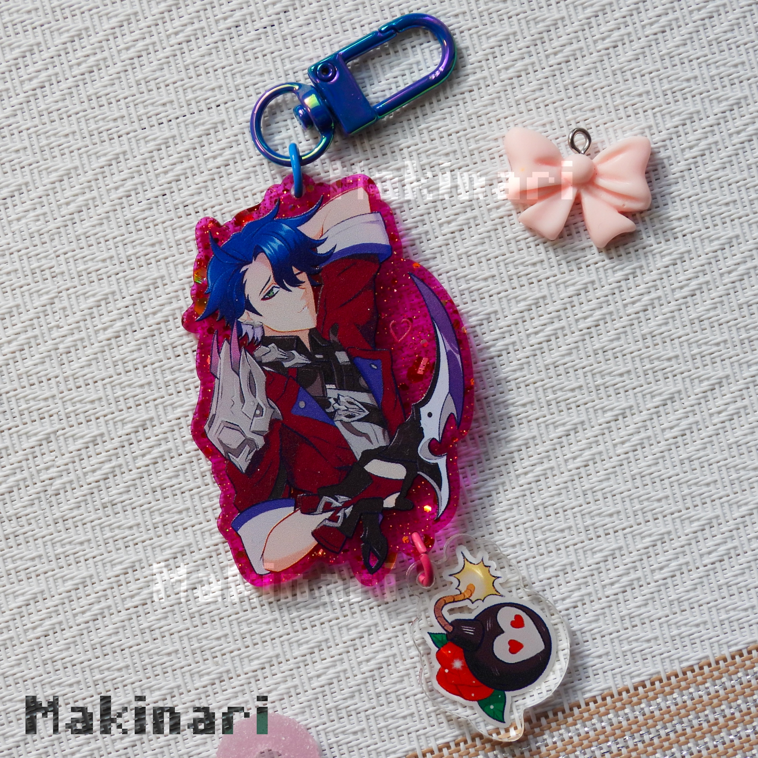 Брелок Сампо с подвеской (блест. Акрил)