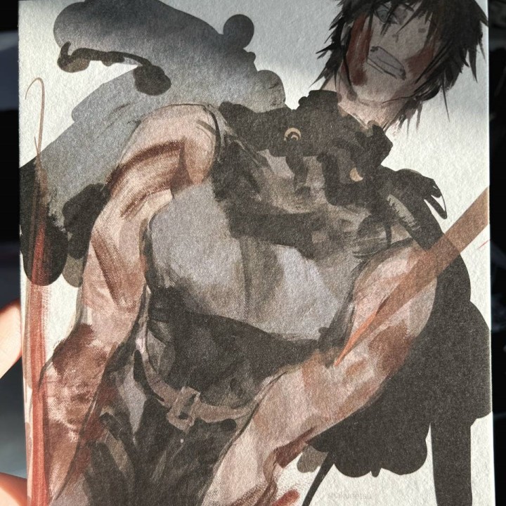 Открытка Маки брызги