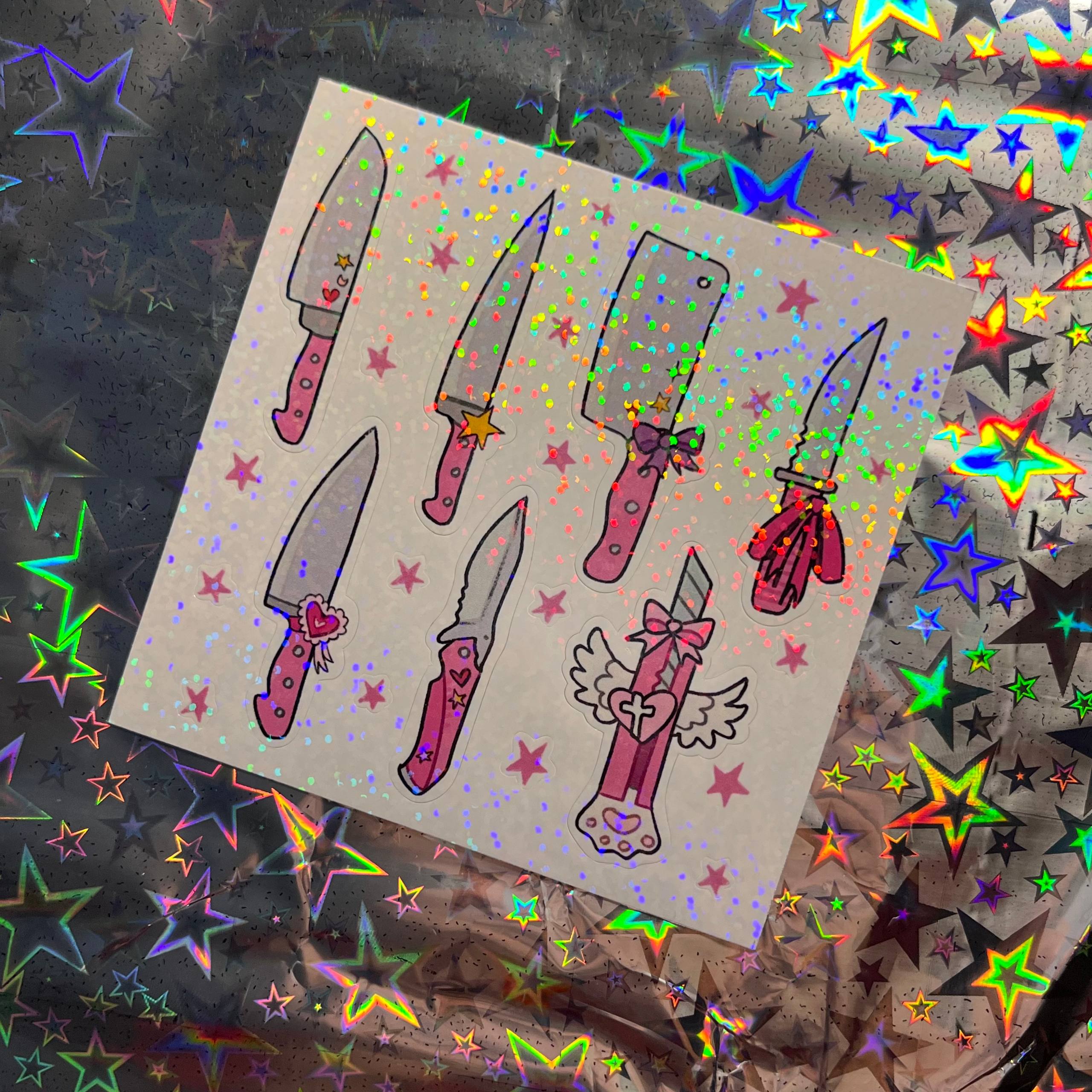 Стикерпак ножи