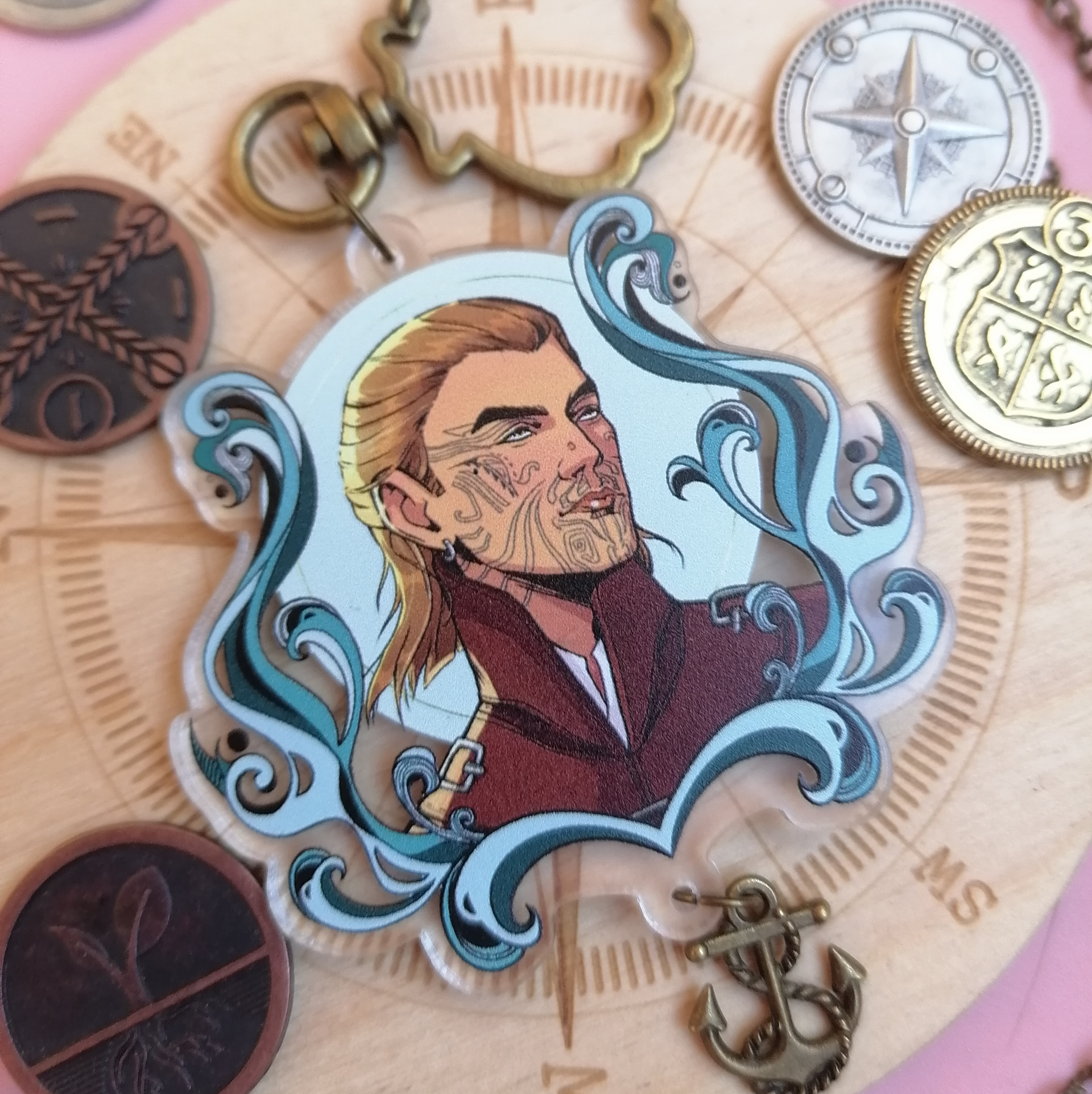 Брелок акриловый Greedfall 6см