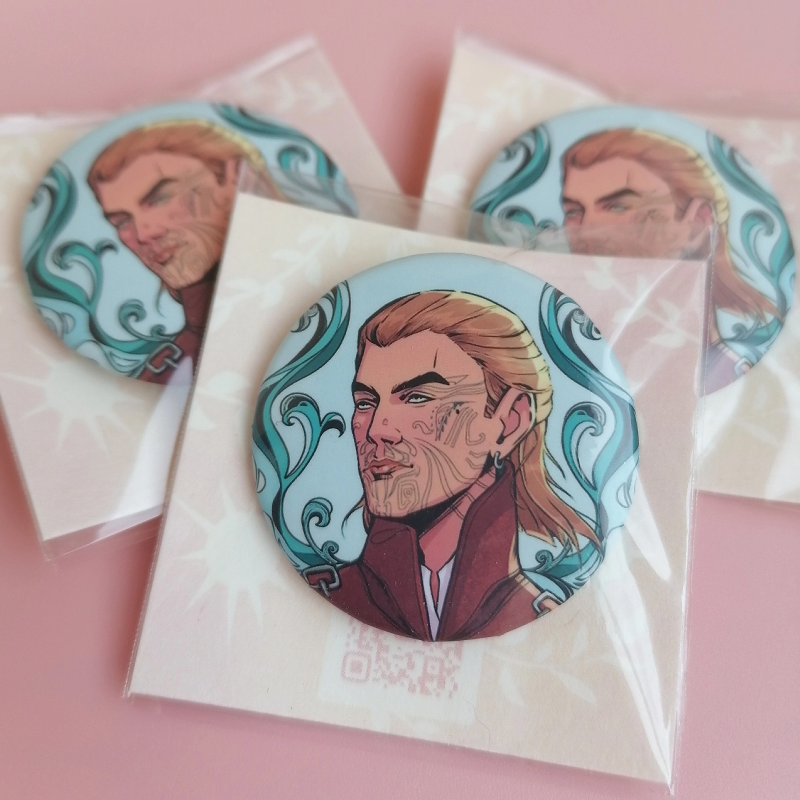 Значок 37мм Васко Greedfall