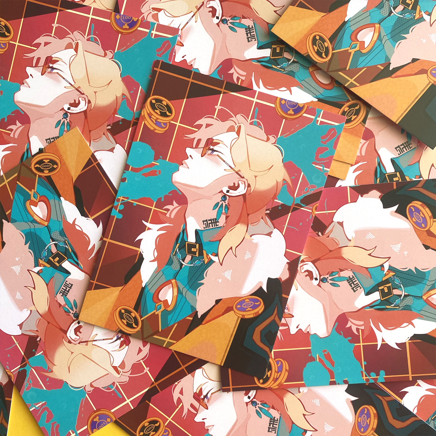 Открытка Авантюрин с фишками