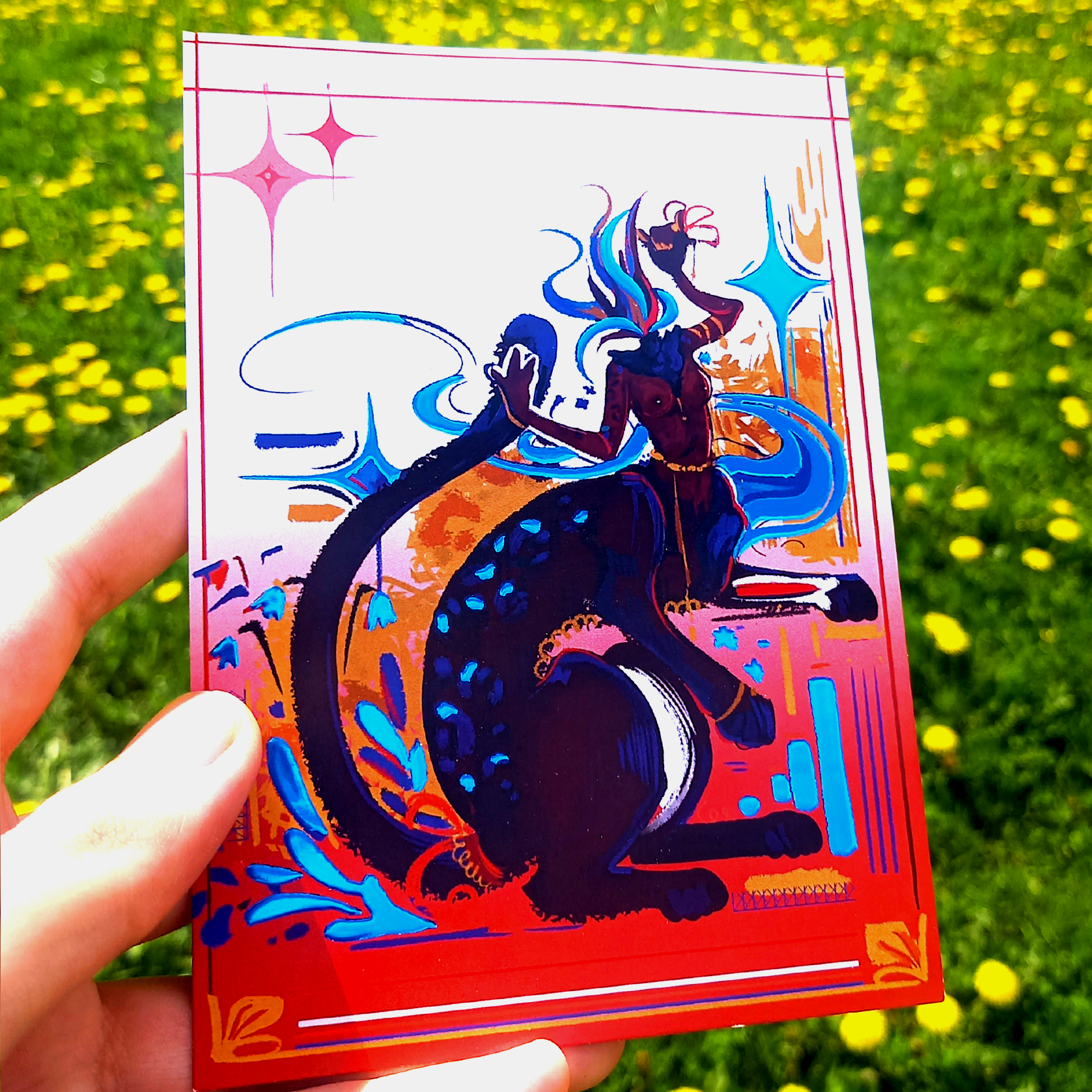 Открытка А6 фольга BLUEFIRE