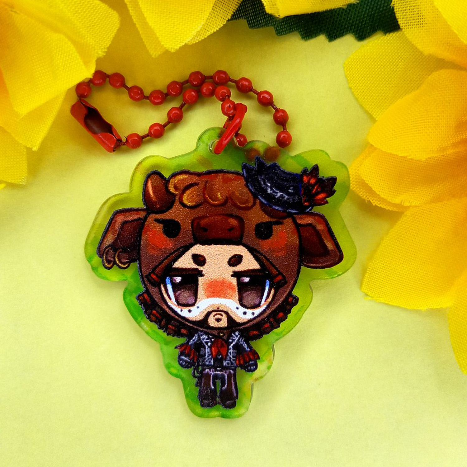 Брелок 4 см Кевин бычок