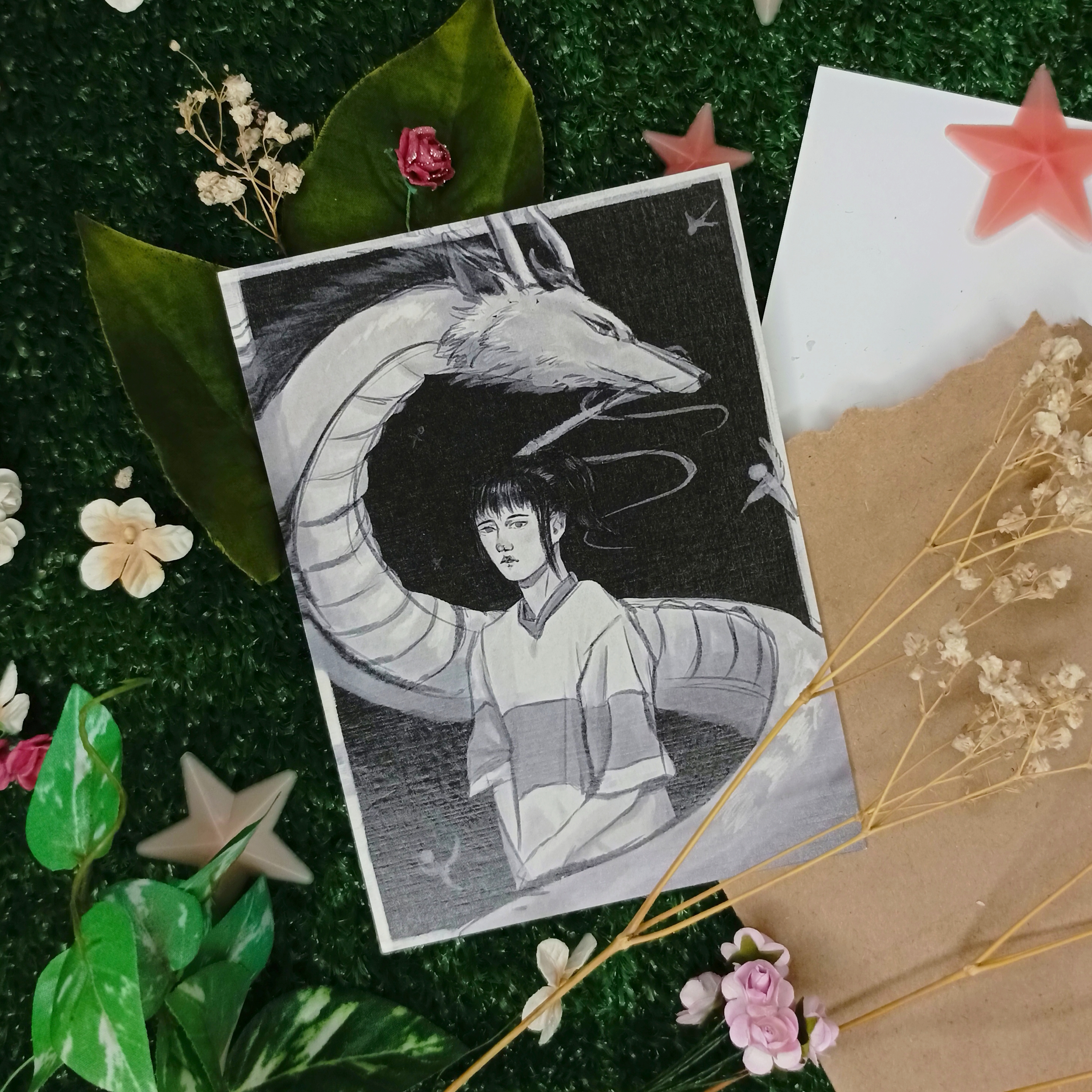 Открытка дракон