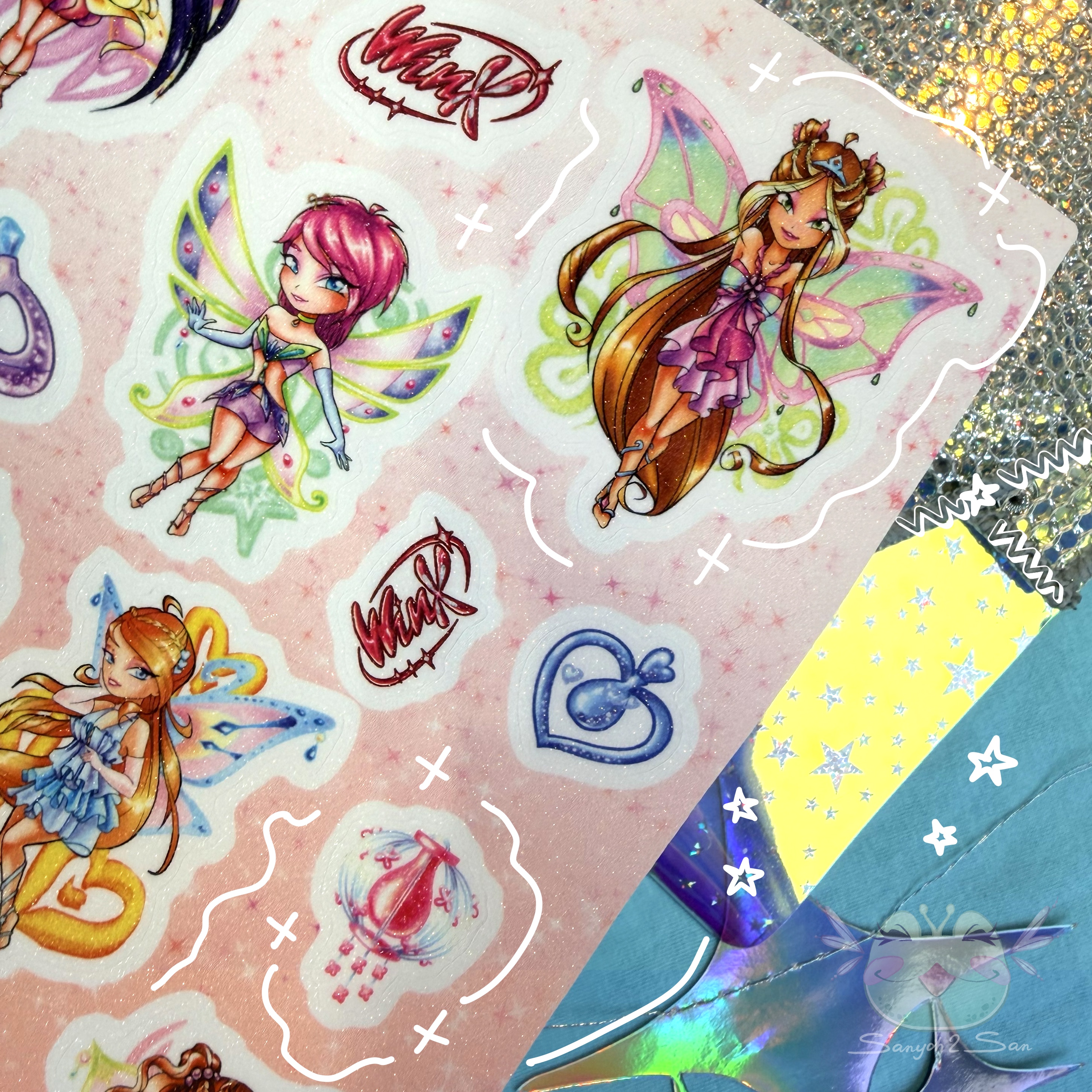 Стикерпак А5, винил сахар, WINX