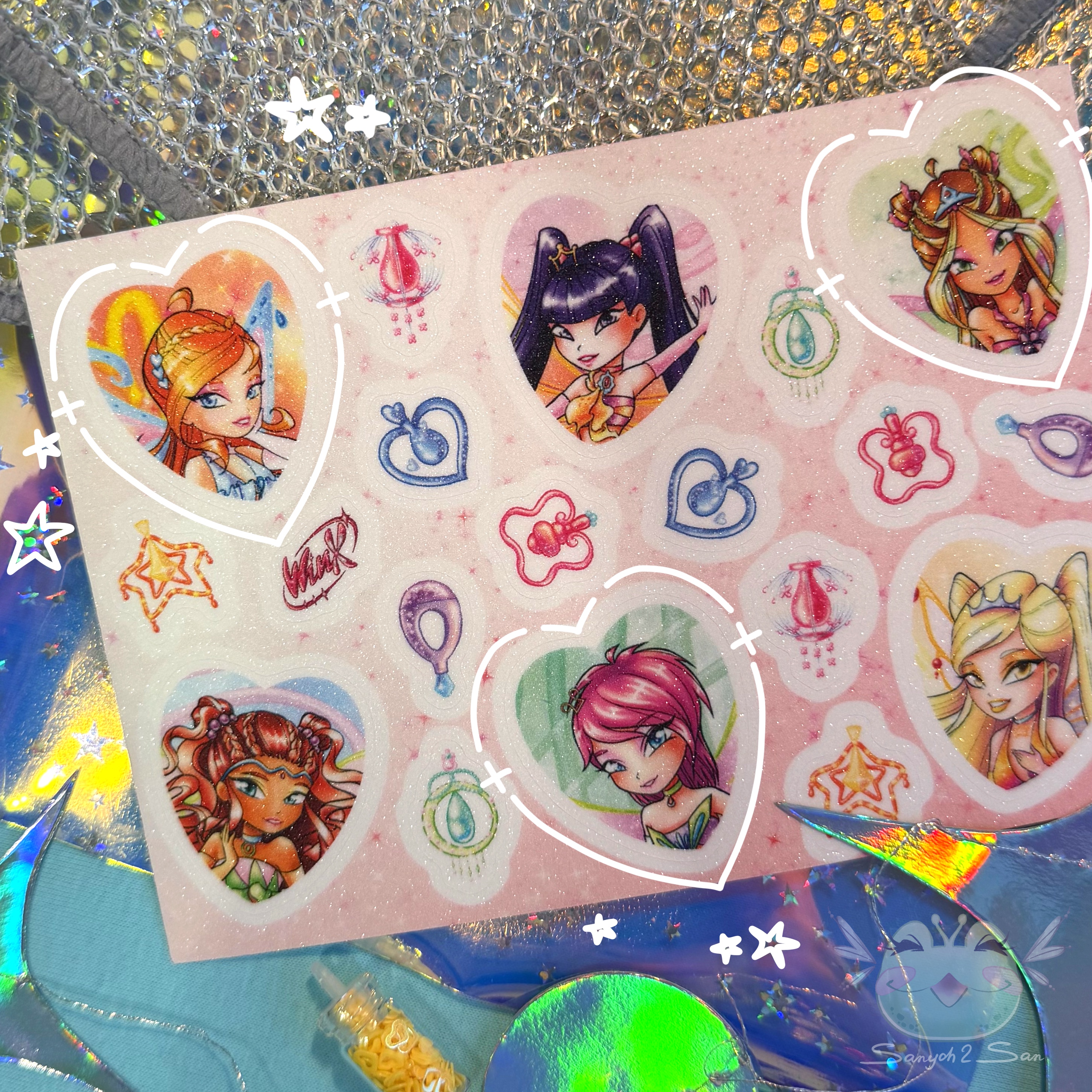 Стикерпак А6, винил сахар, WINX