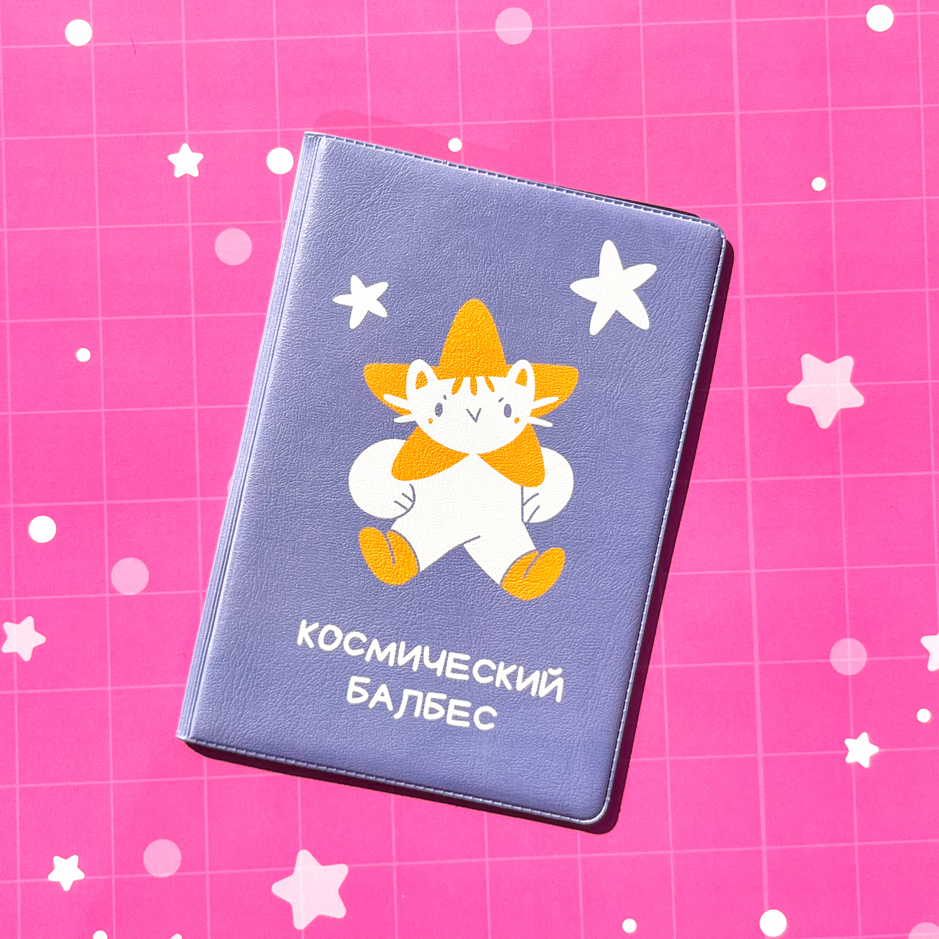 Обложка на паспорт Котик-звёздочка