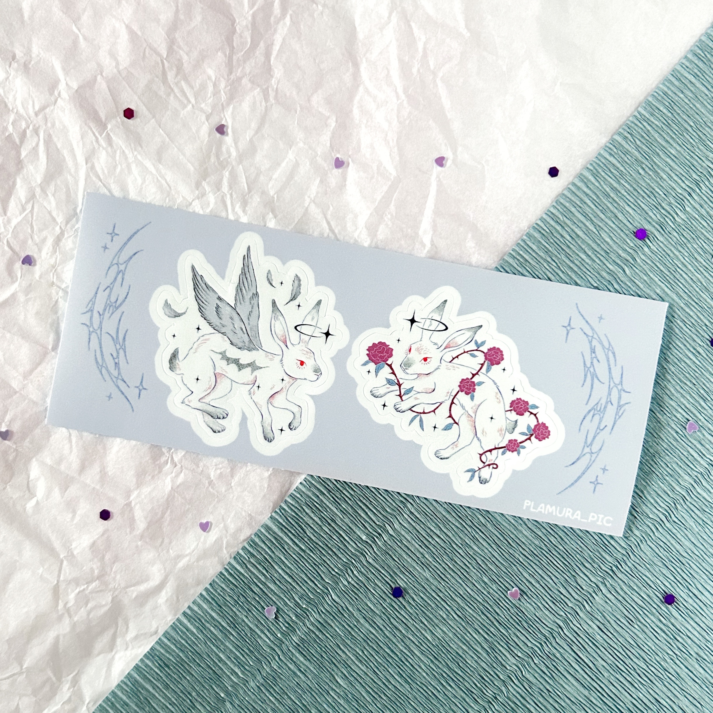 "заживление" стикерпак зайцы