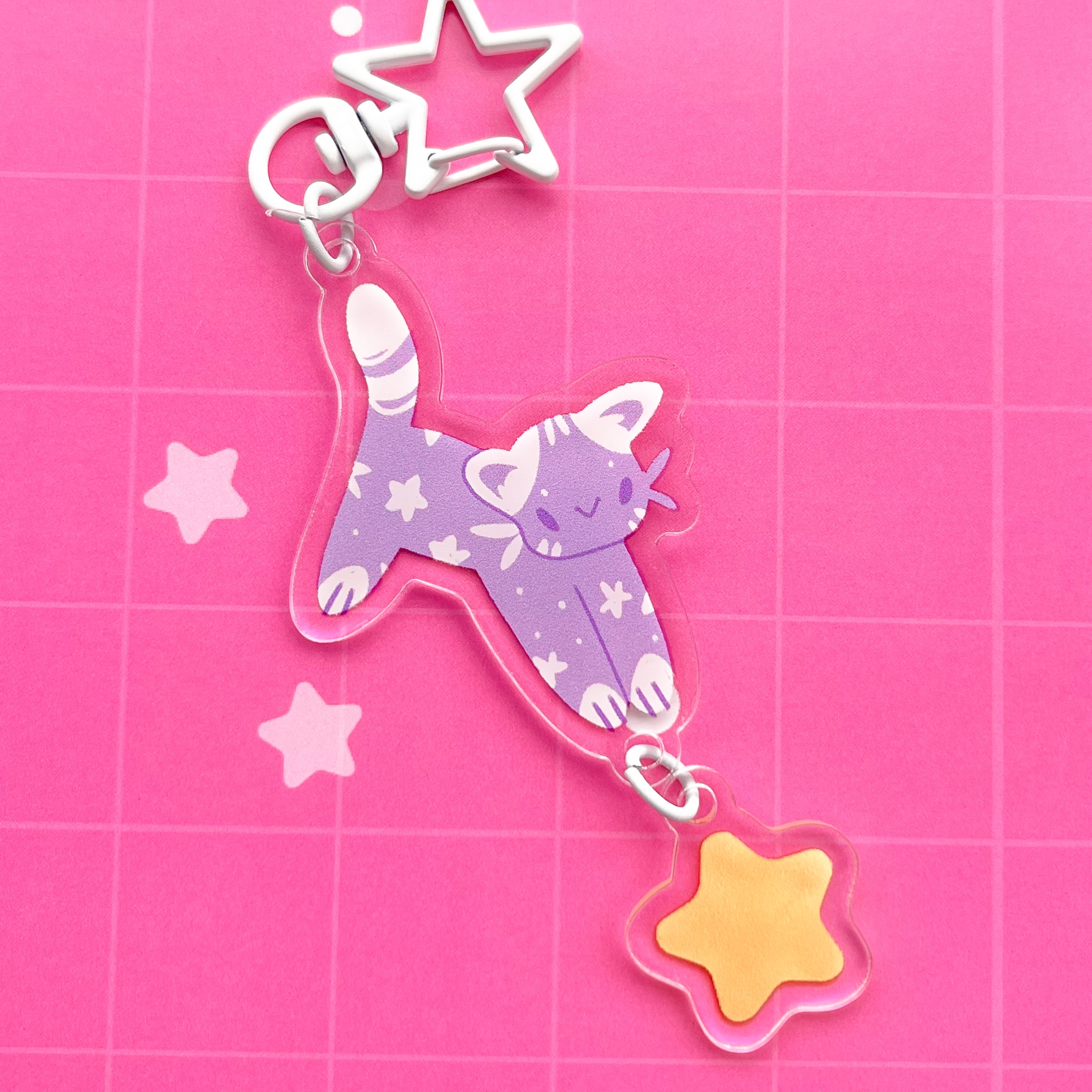 Брелок Котик со звёздочкой