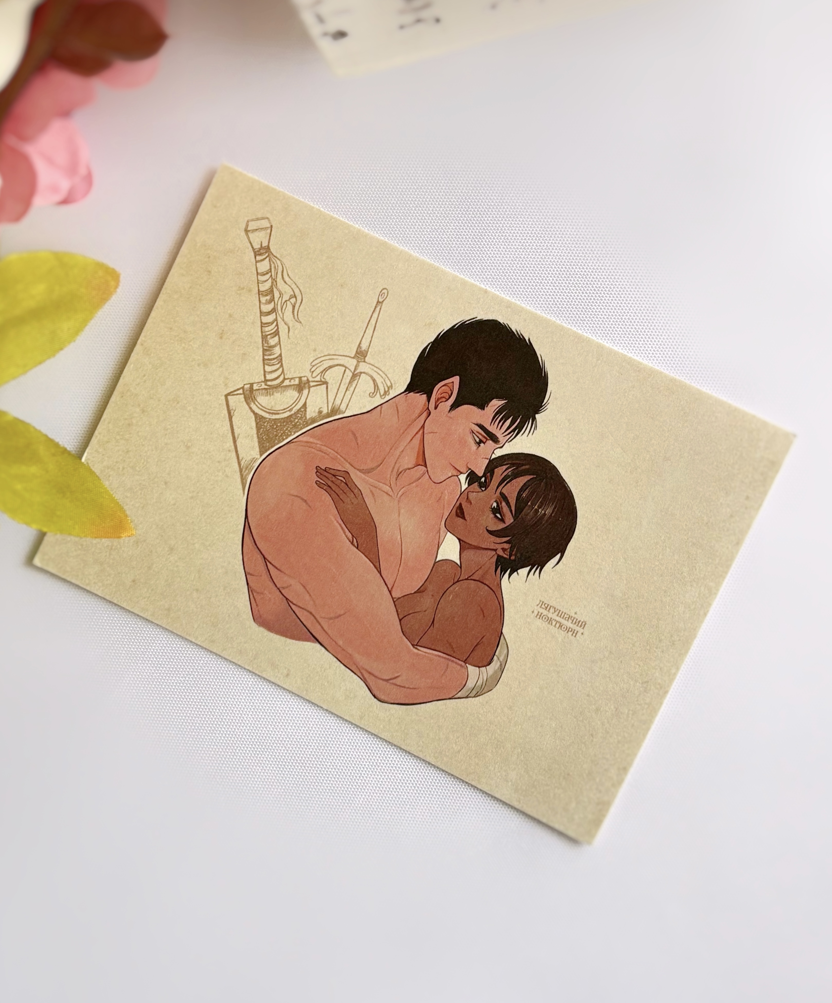 Открытка "Гатс и Каска"