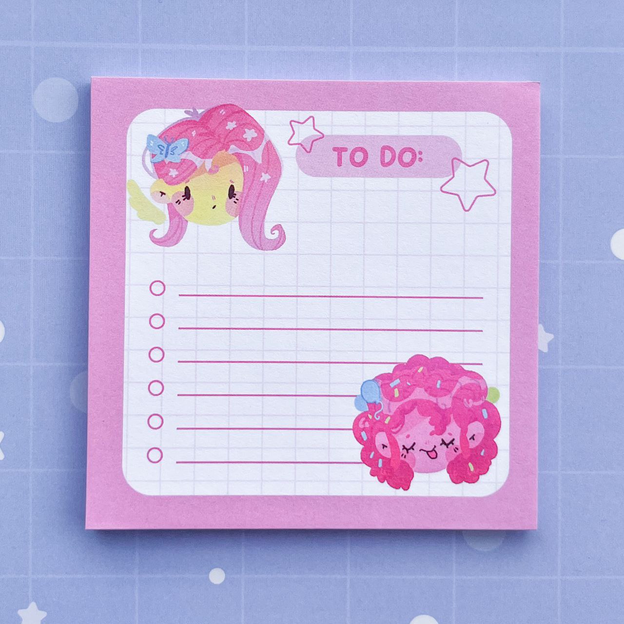 Блок для заметок Флаттершай Пинки МЛП