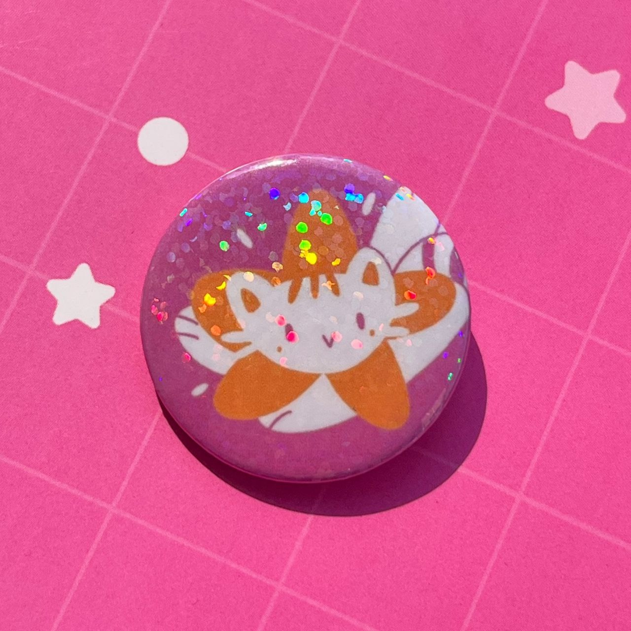 Значок Котик-звёздочка