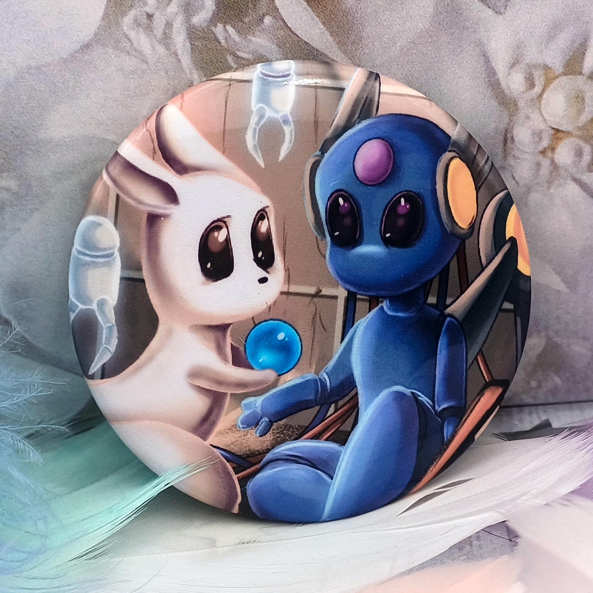 Значок Rain World "Выживший и Луна"