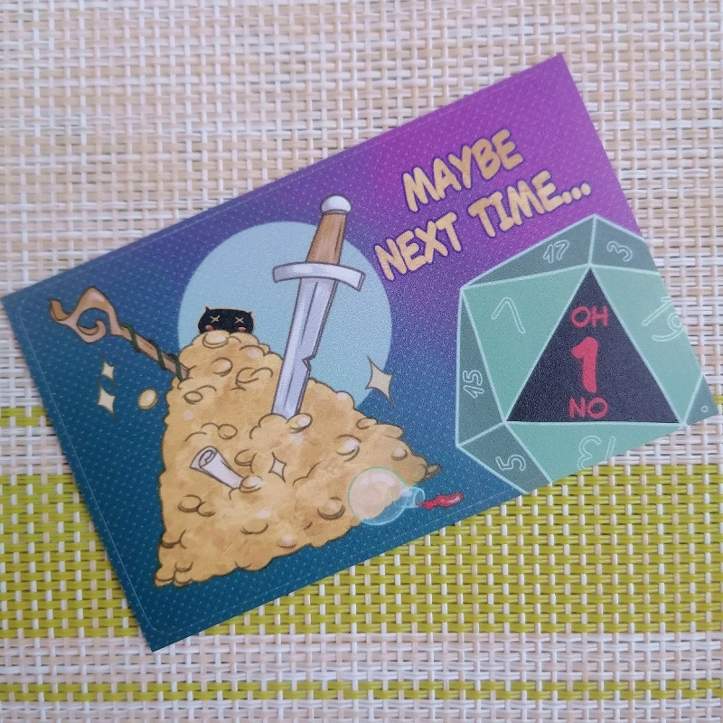 Наклейка на карту Критический Провал DnD