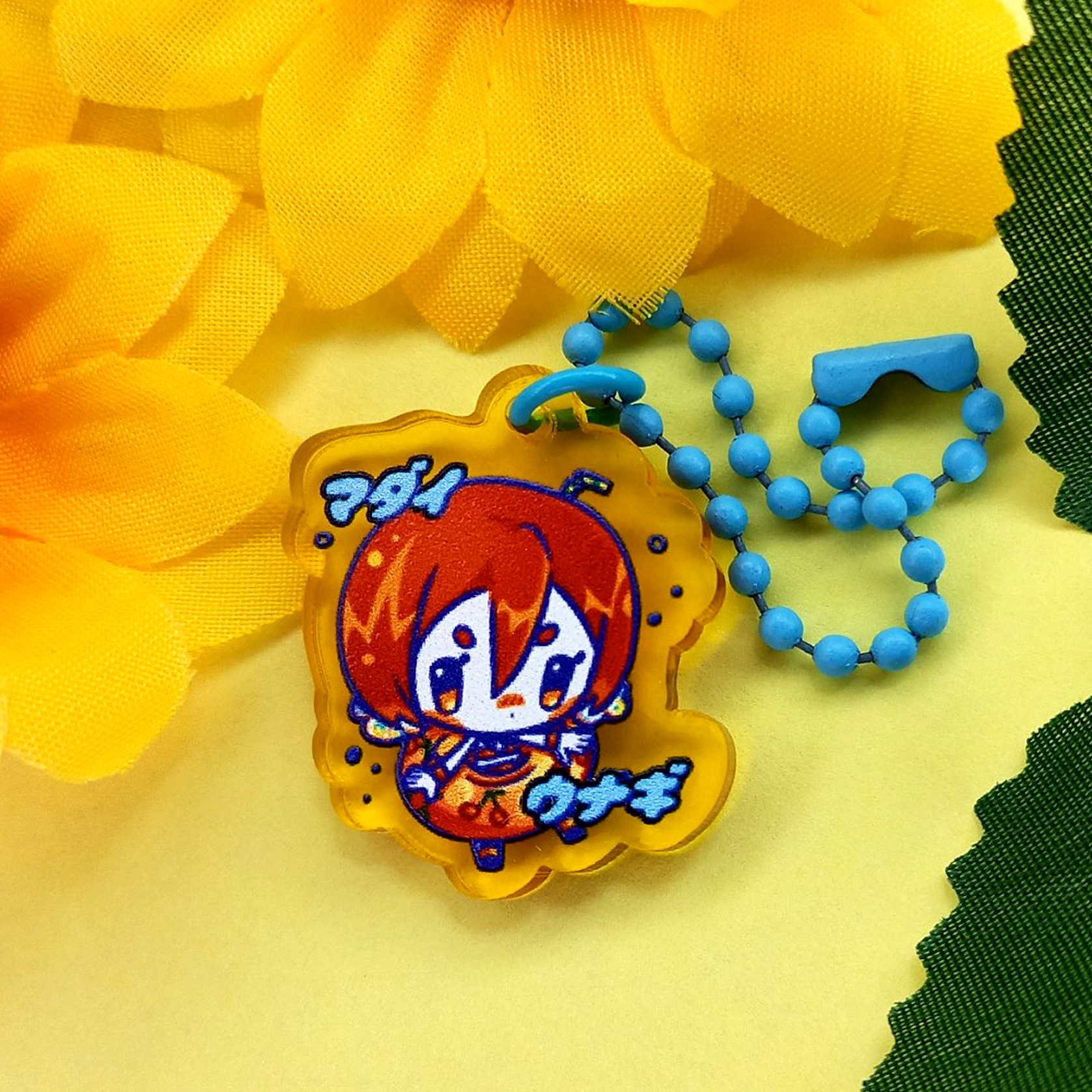 Брелок 3 см Мейко желт