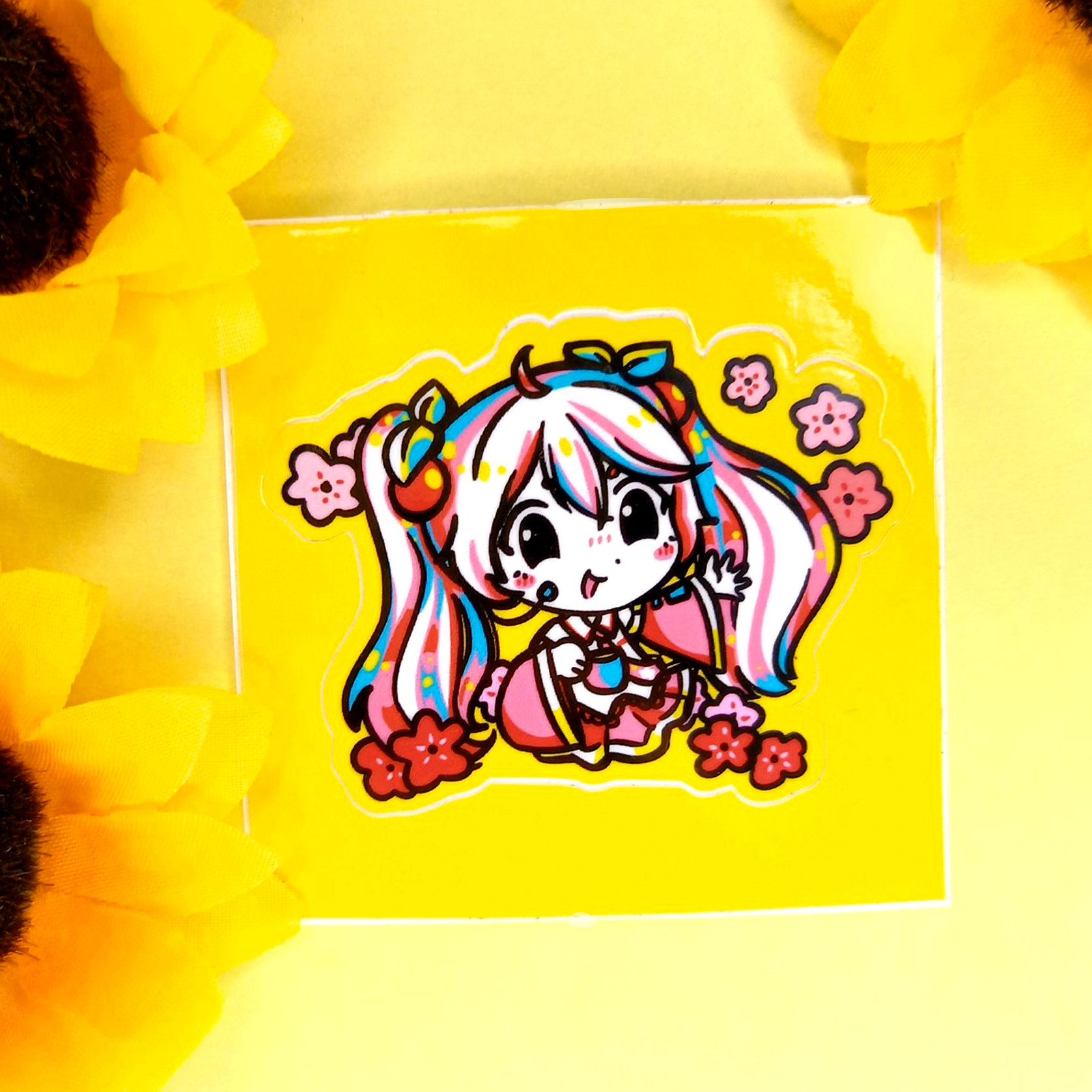 Стикер штучный 6,5 Сакура Мику